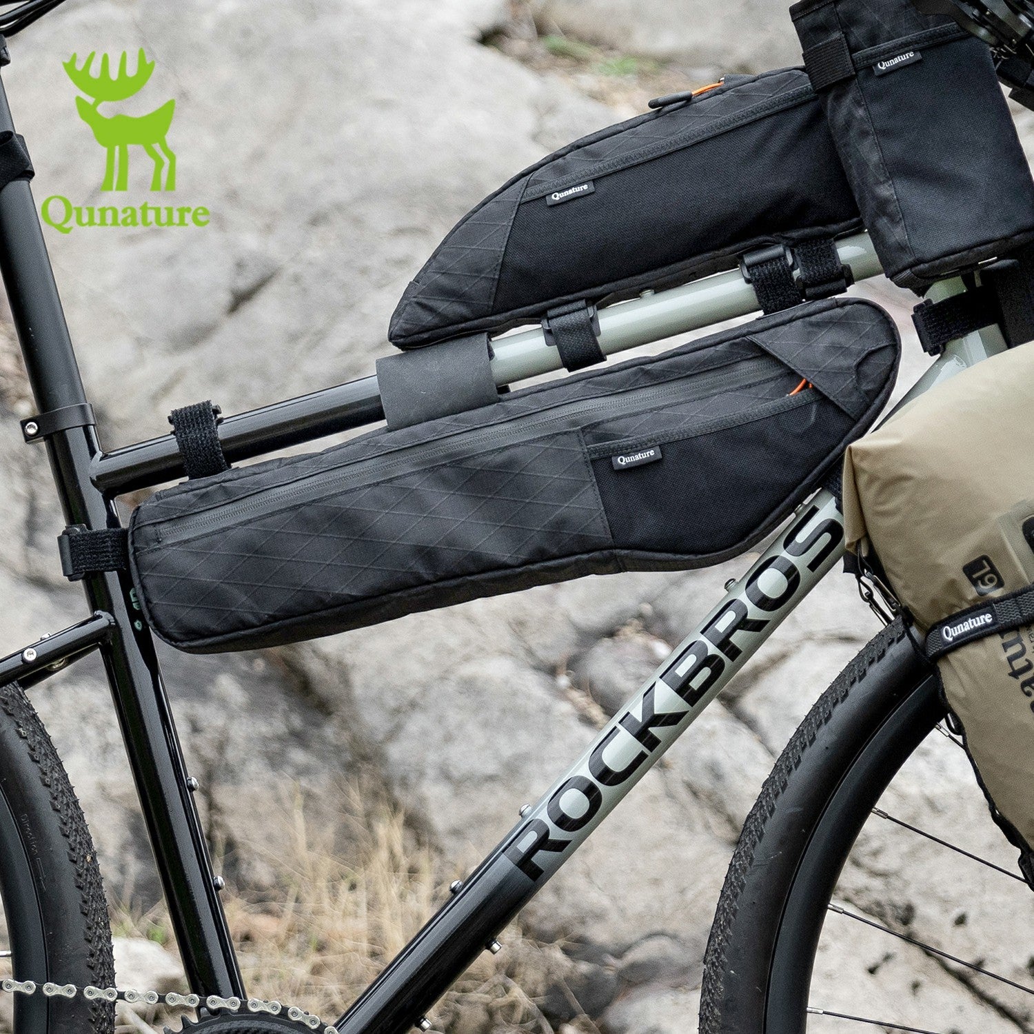Qunature Bikepacking Bicycle Frame Bag - Image 6
