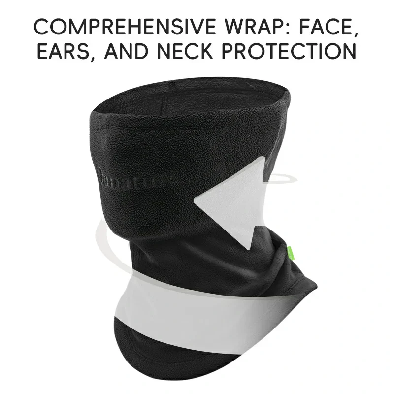 Qunature Double Fleece Warmth Face Neck Integrated Ultra-Comfort - Image 7