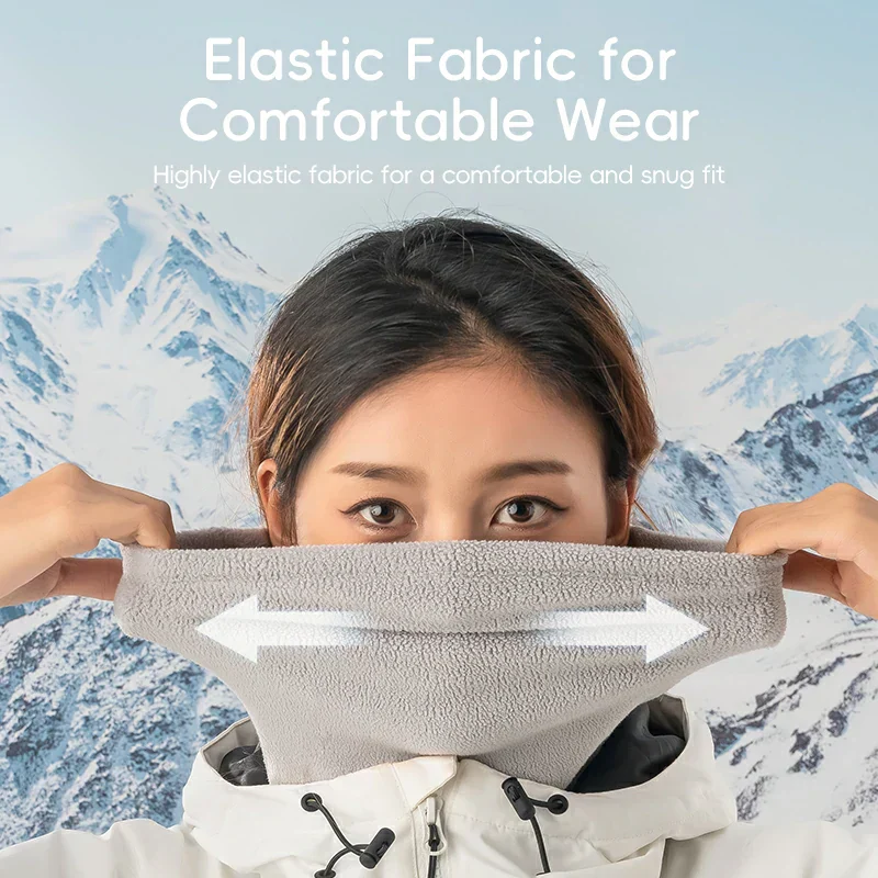 Qunature Double Fleece Warmth Face Neck Integrated Ultra-Comfort - Image 8