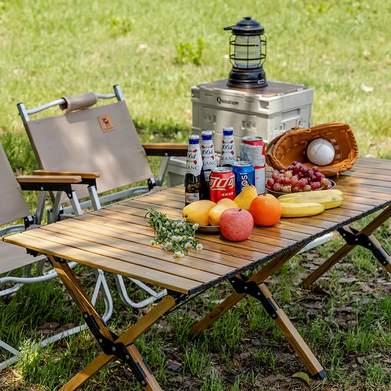 Qunature Lightweight Foldable Aluminum Table with Stable Triangular Structure - Image 10