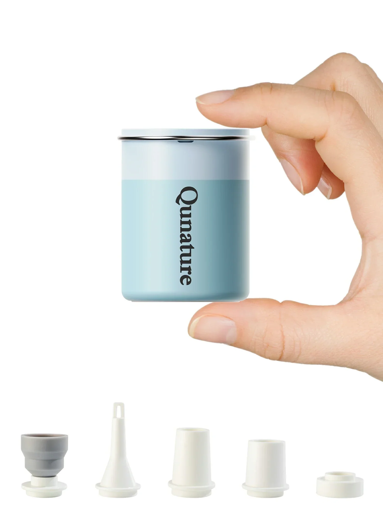 Qunature Mini Electric Pump 1500mAh for Air Bed Mattress,Pool Floats,Swimming Ring,Vacuum Storage Bags - Image 3
