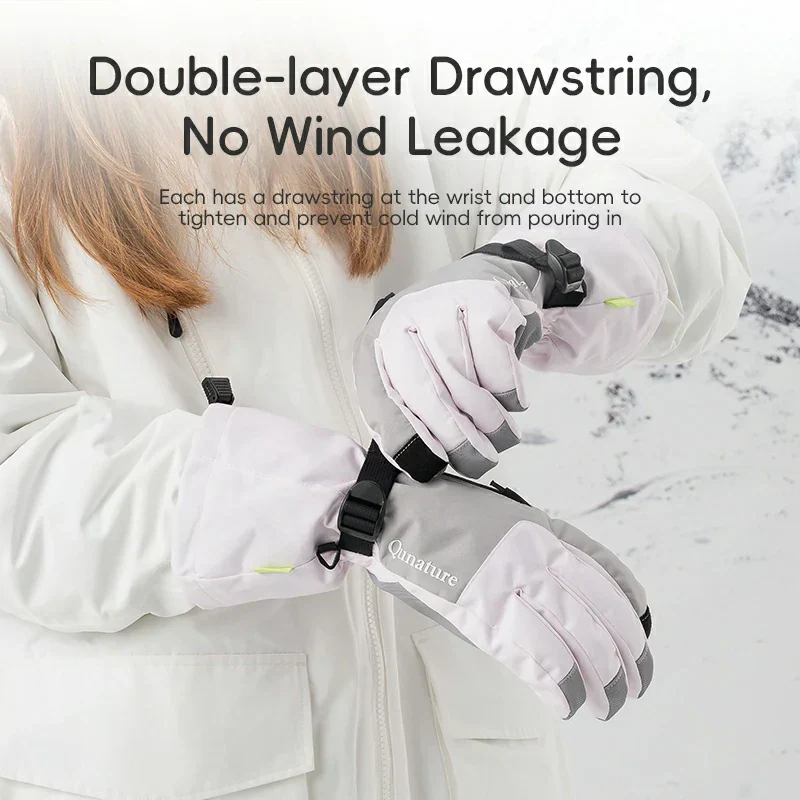 Qunature Ski Gloves Multi-Fabric, Touchscreen, Warmth Lock - Image 10