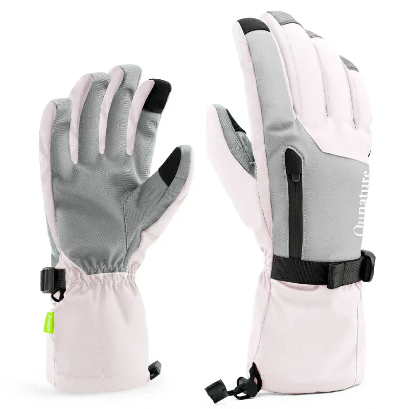 Qunature Ski Gloves Multi-Fabric, Touchscreen, Warmth Lock - Image 3