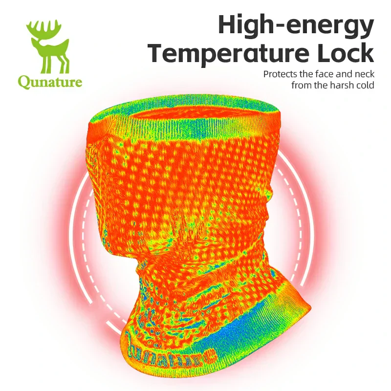 Qunature Warm Ski Face Mask - Reindeer Series, Skin-Friendly & Breathable - Image 5