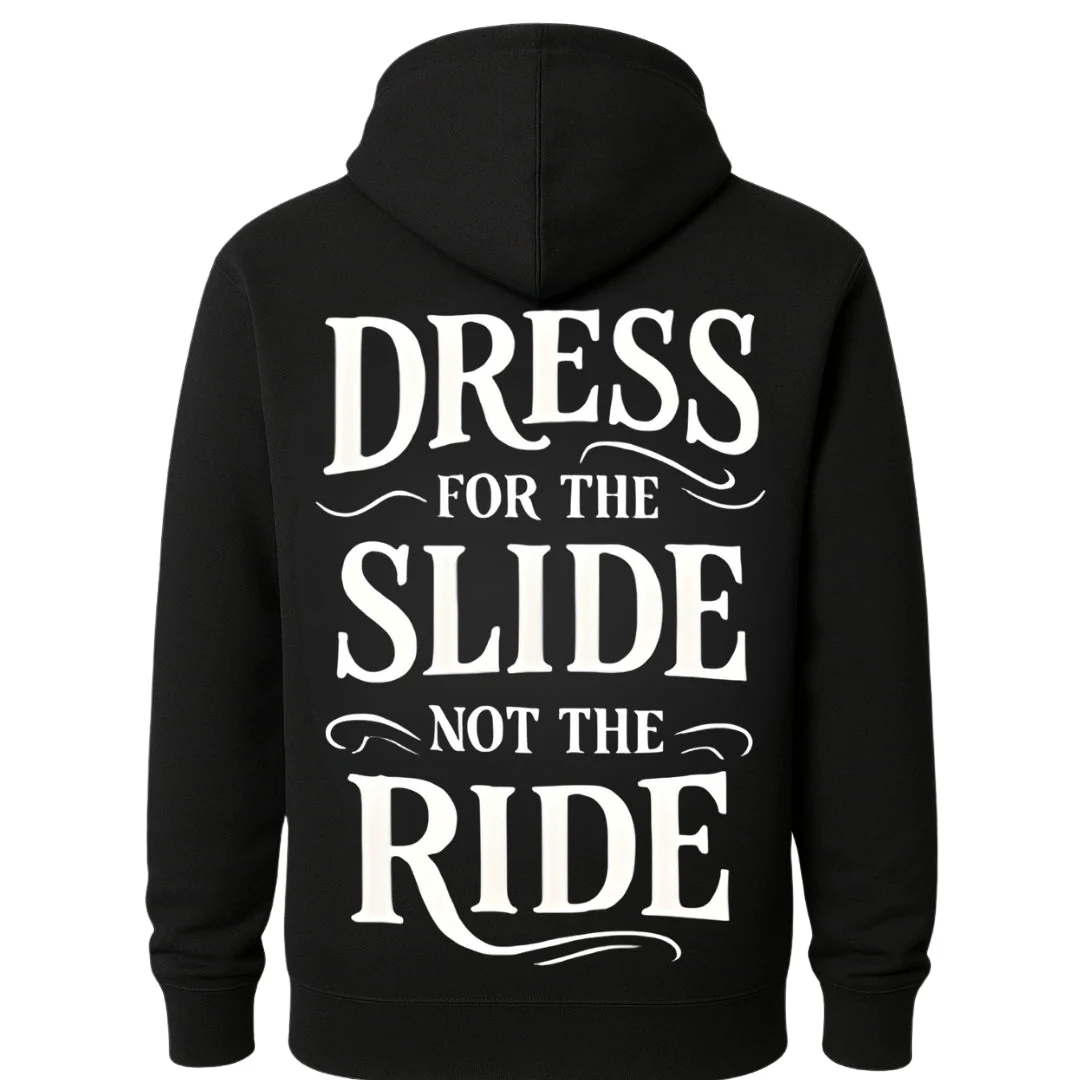 Quotes Biker Hoodie - Image 3