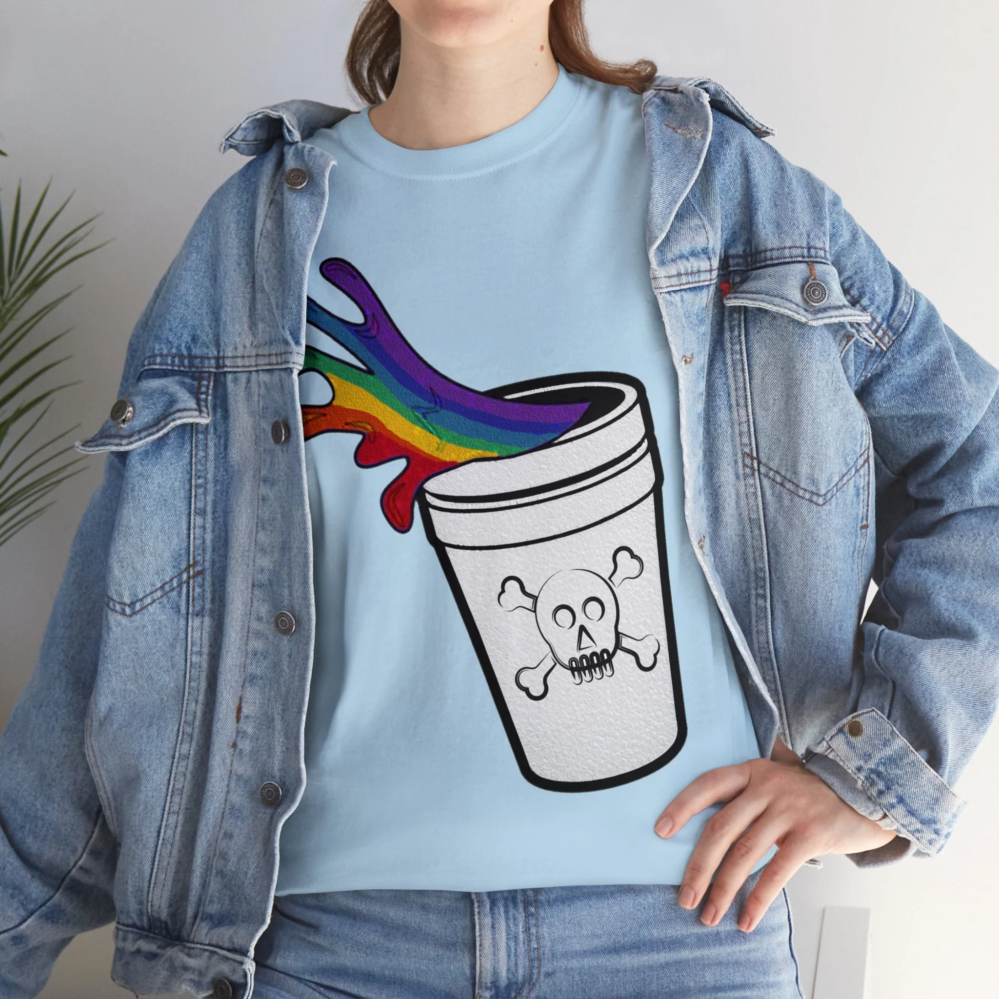 Rainbow Slushy Unisex Heavy Cotton Tee - Image 23