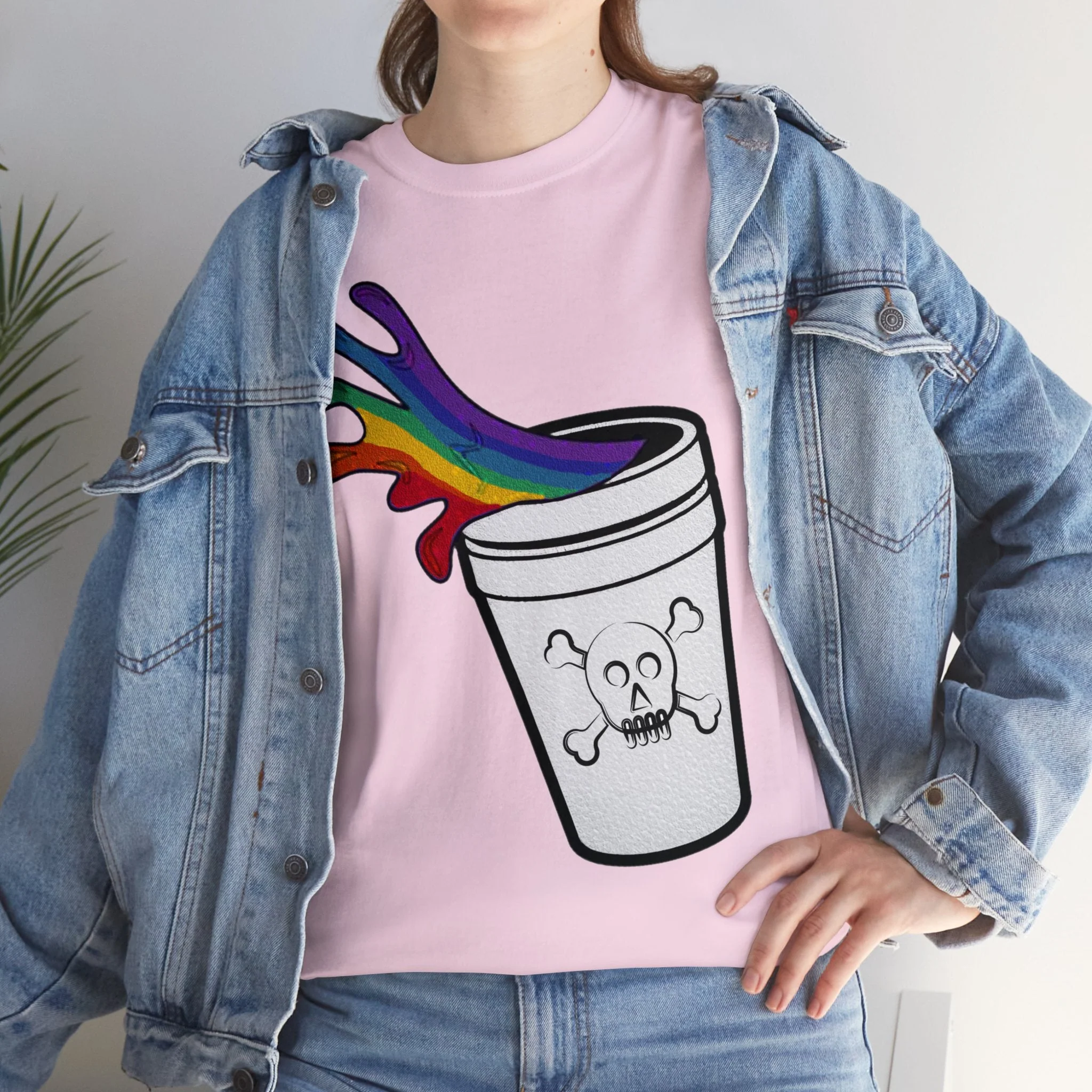 Rainbow Slushy Unisex Heavy Cotton Tee - Image 26