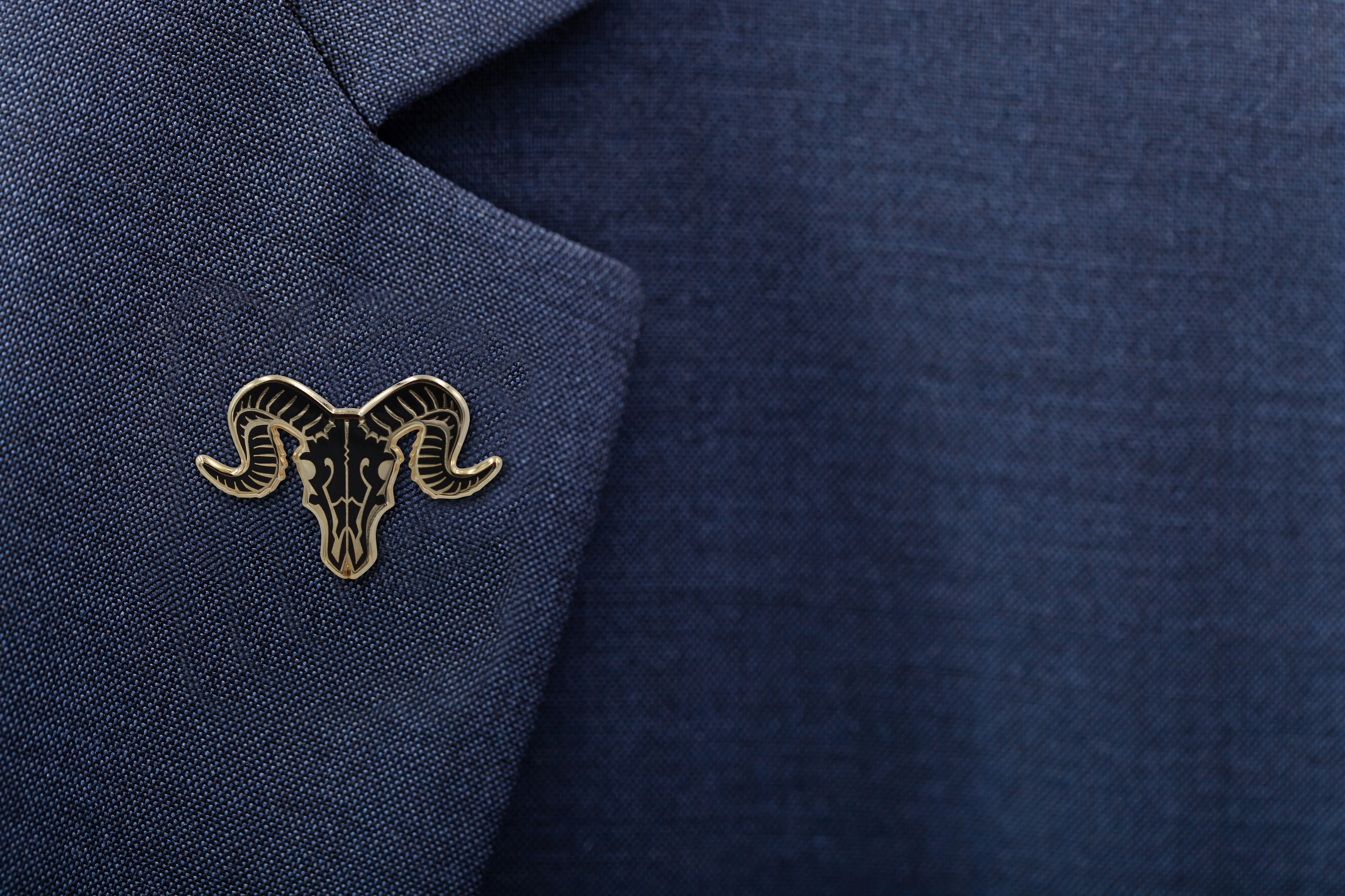 Ram Skull Pin - Occult / Baphomet Enamel Pin - Image 11