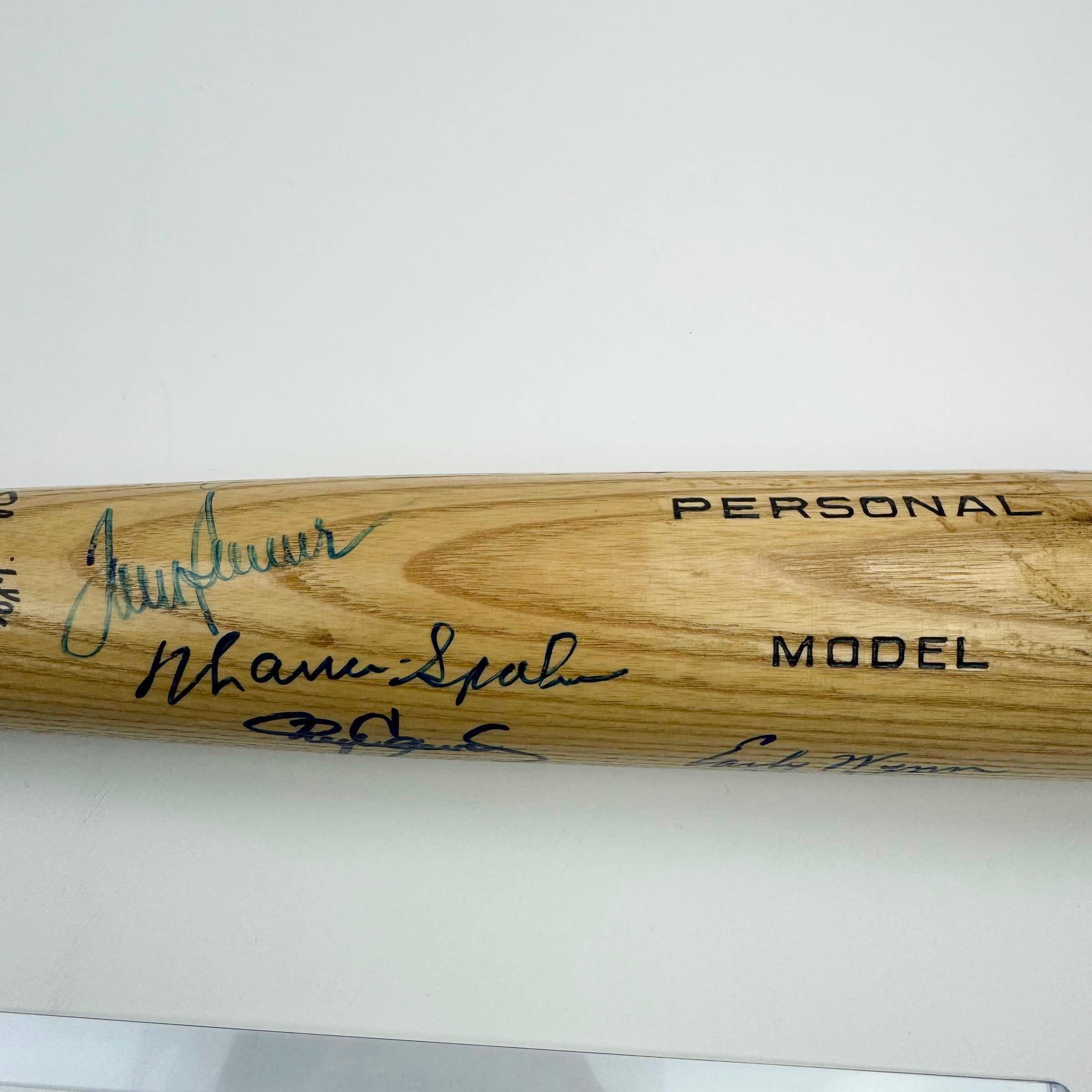 RARE 300 Win Club 9 Sigs Autographed/Signed Baseball Bat Tom Seaver, Nolan Ryan, Clemens, Sutton, Carlton, Niekro, Perry, Spahn & Wynn PSA/DNA - Image 5