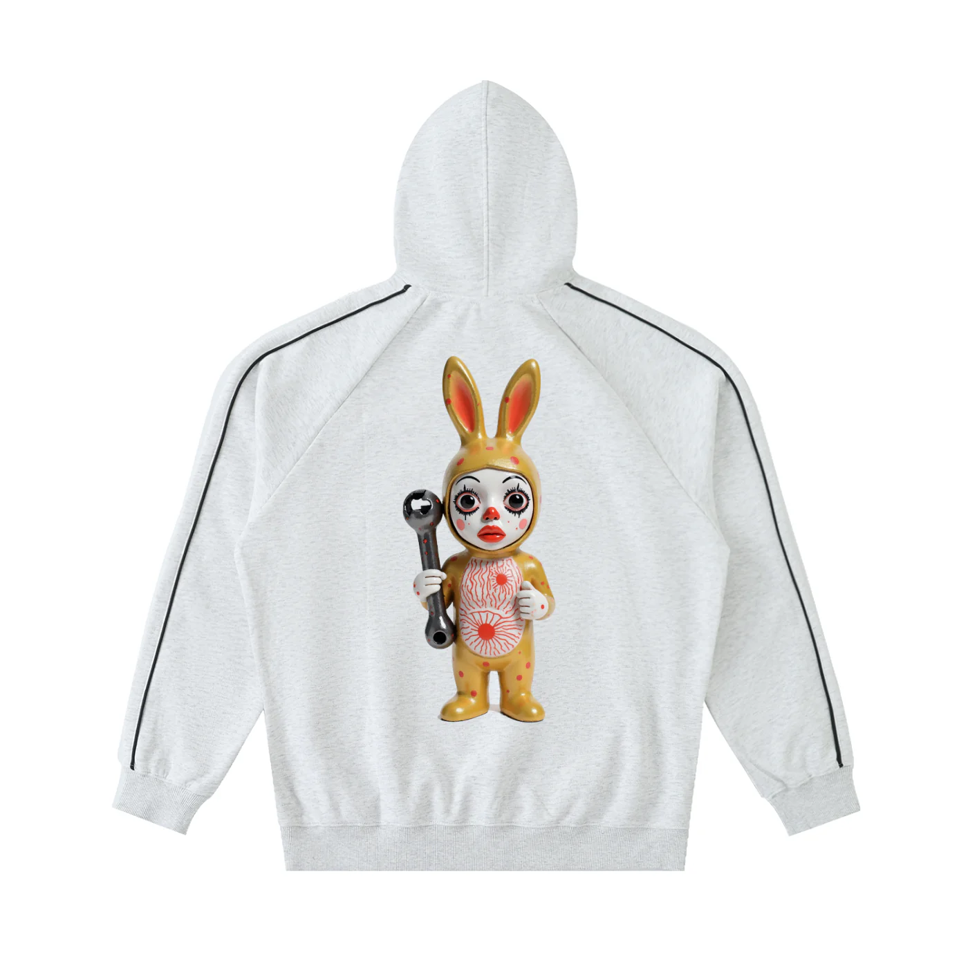 RatChet BunneeZ Contrast Piping Raglan Hoodie - Image 8