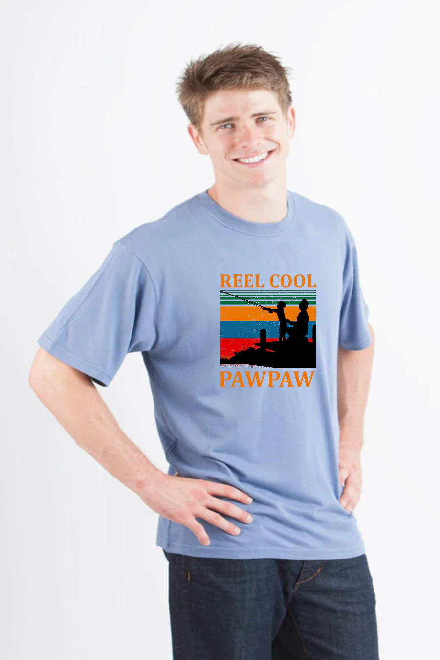 Real Cool Pawpaw Men's Bamboo Viscose/Organic Cotton Short Sleeve Printed T-Shirt - Image 2