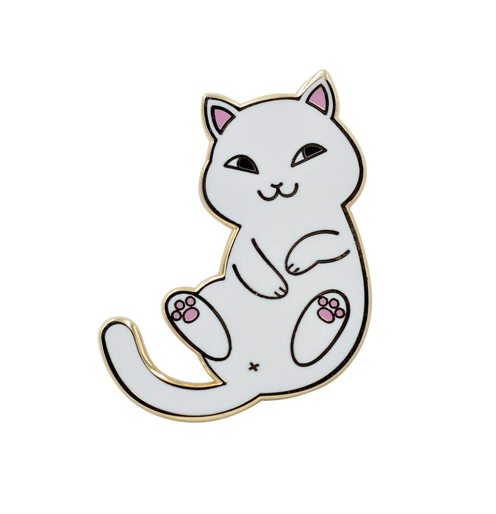 Real Sic Playful Cat Enamel Pin - Cute & Funny Cat Lapel Pin - Image 4