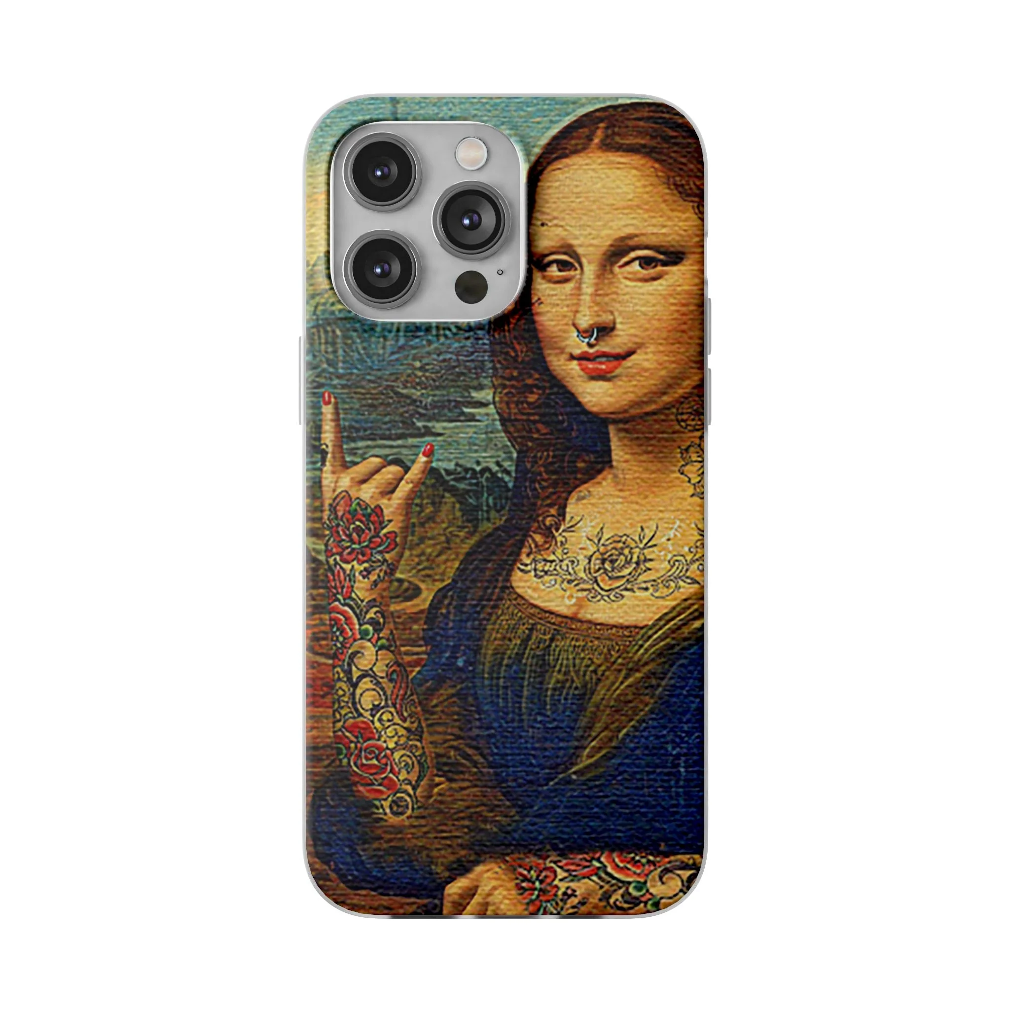Rebel Mona Lisa Flexi Phone Case - Image 17