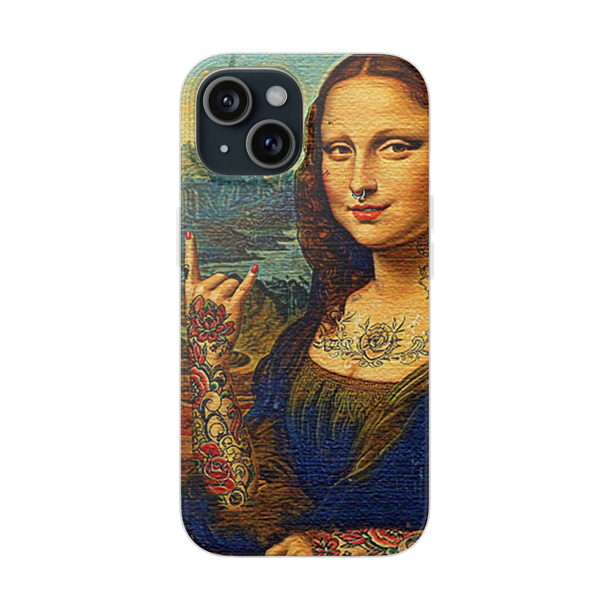 Rebel Mona Lisa Flexi Phone Case - Image 20
