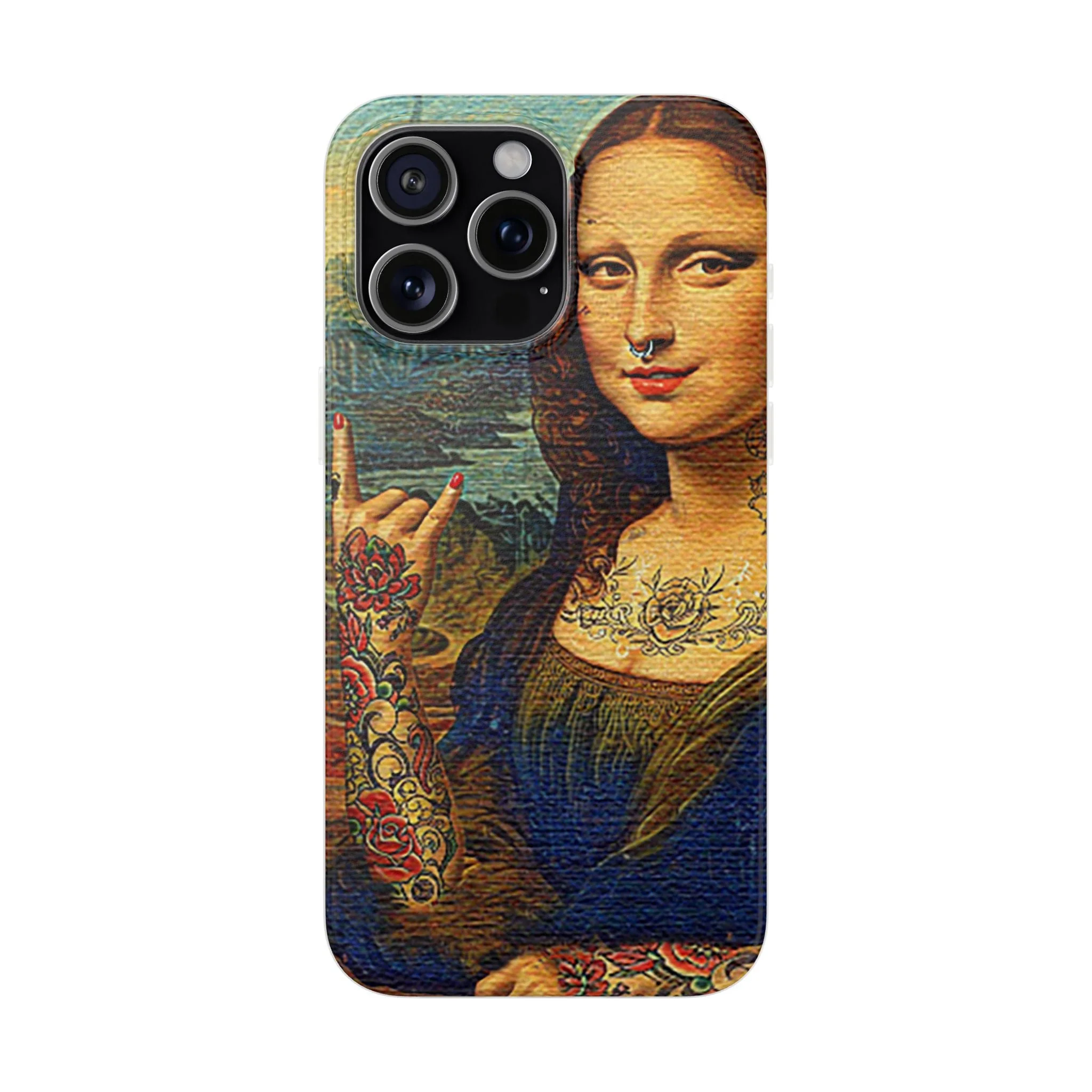Rebel Mona Lisa Flexi Phone Case - Image 22