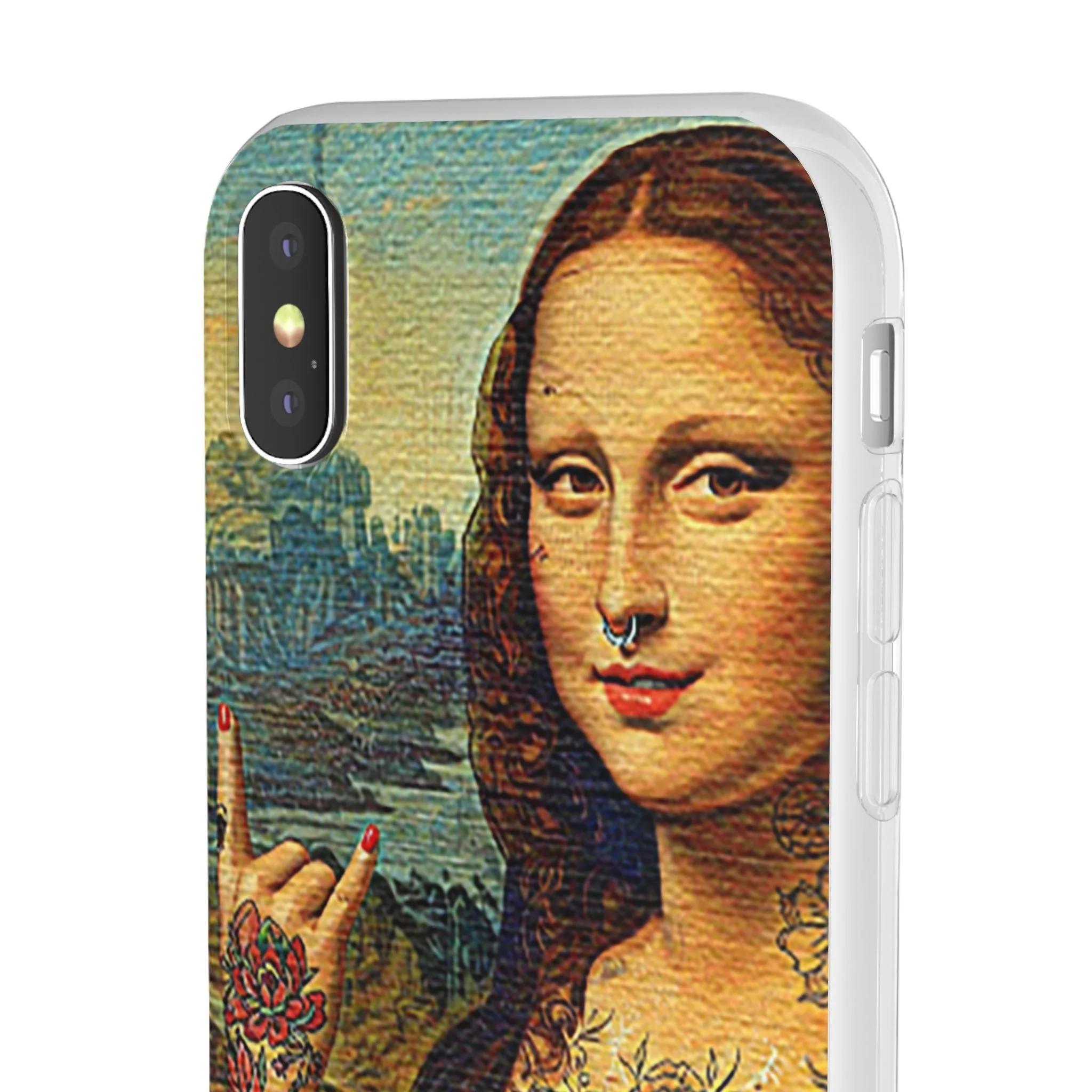 Rebel Mona Lisa Flexi Phone Case - Image 32