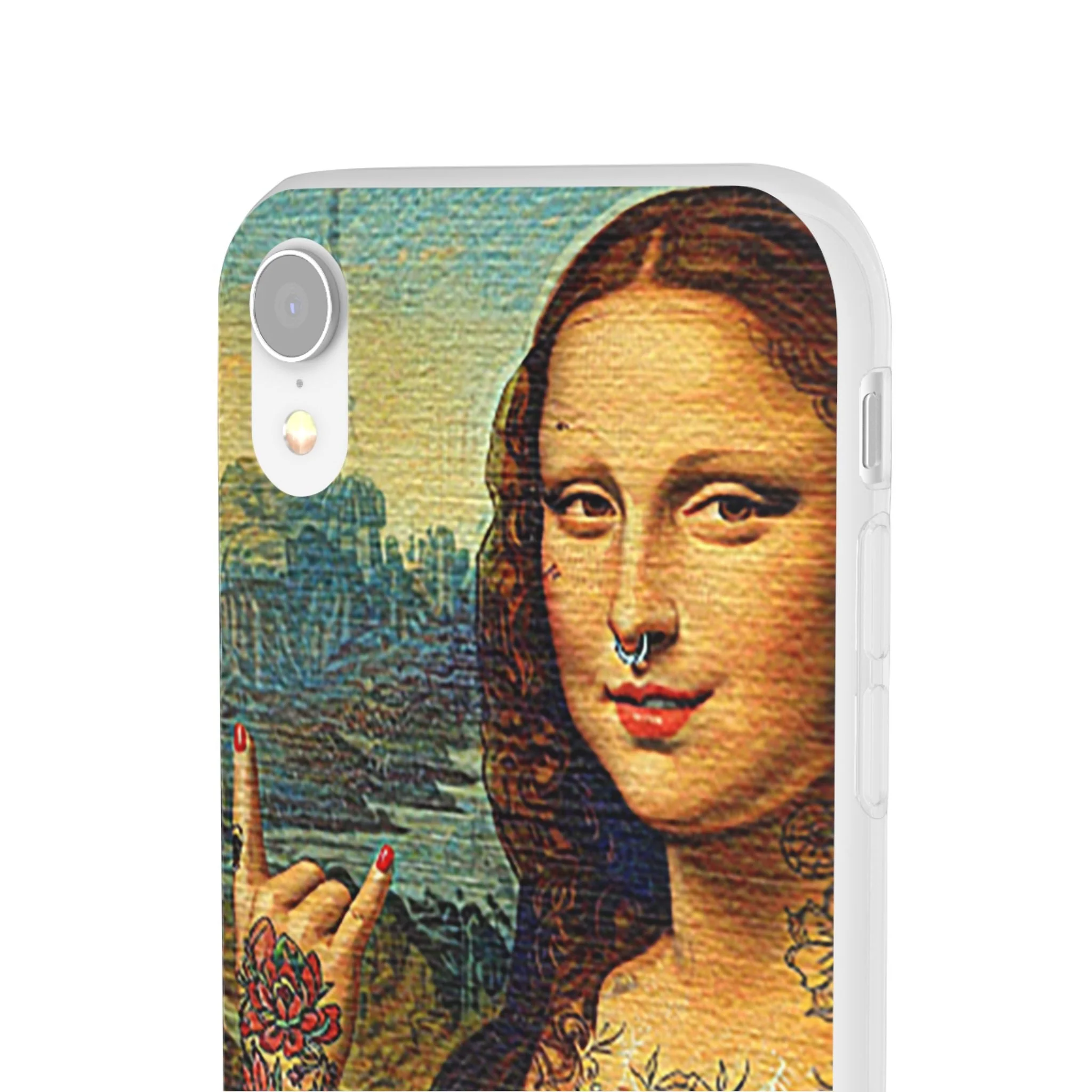 Rebel Mona Lisa Flexi Phone Case - Image 36