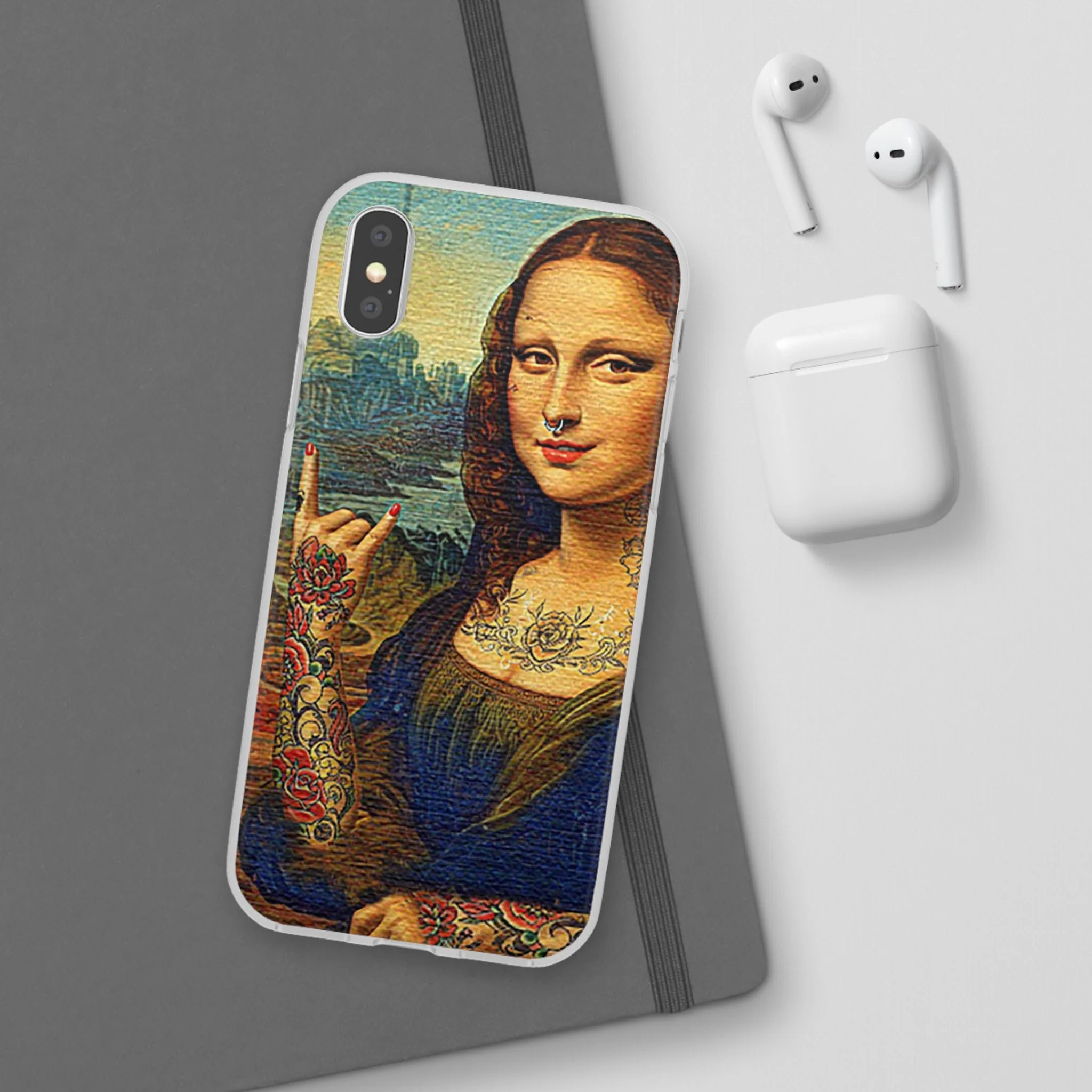 Rebel Mona Lisa Flexi Phone Case - Image 39