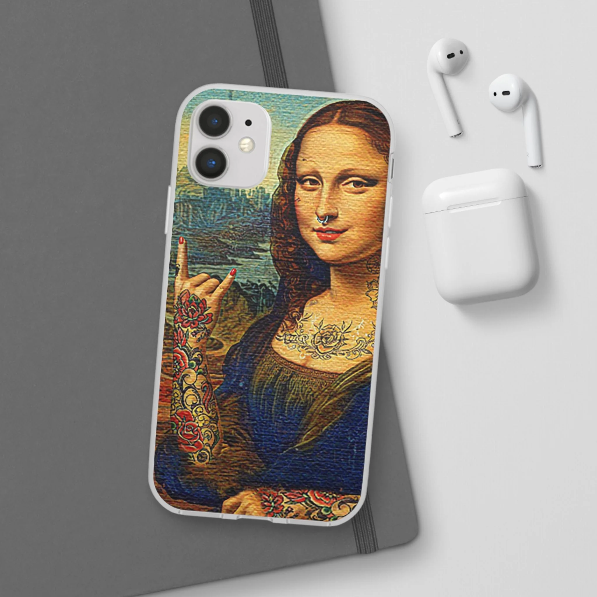 Rebel Mona Lisa Flexi Phone Case - Image 41