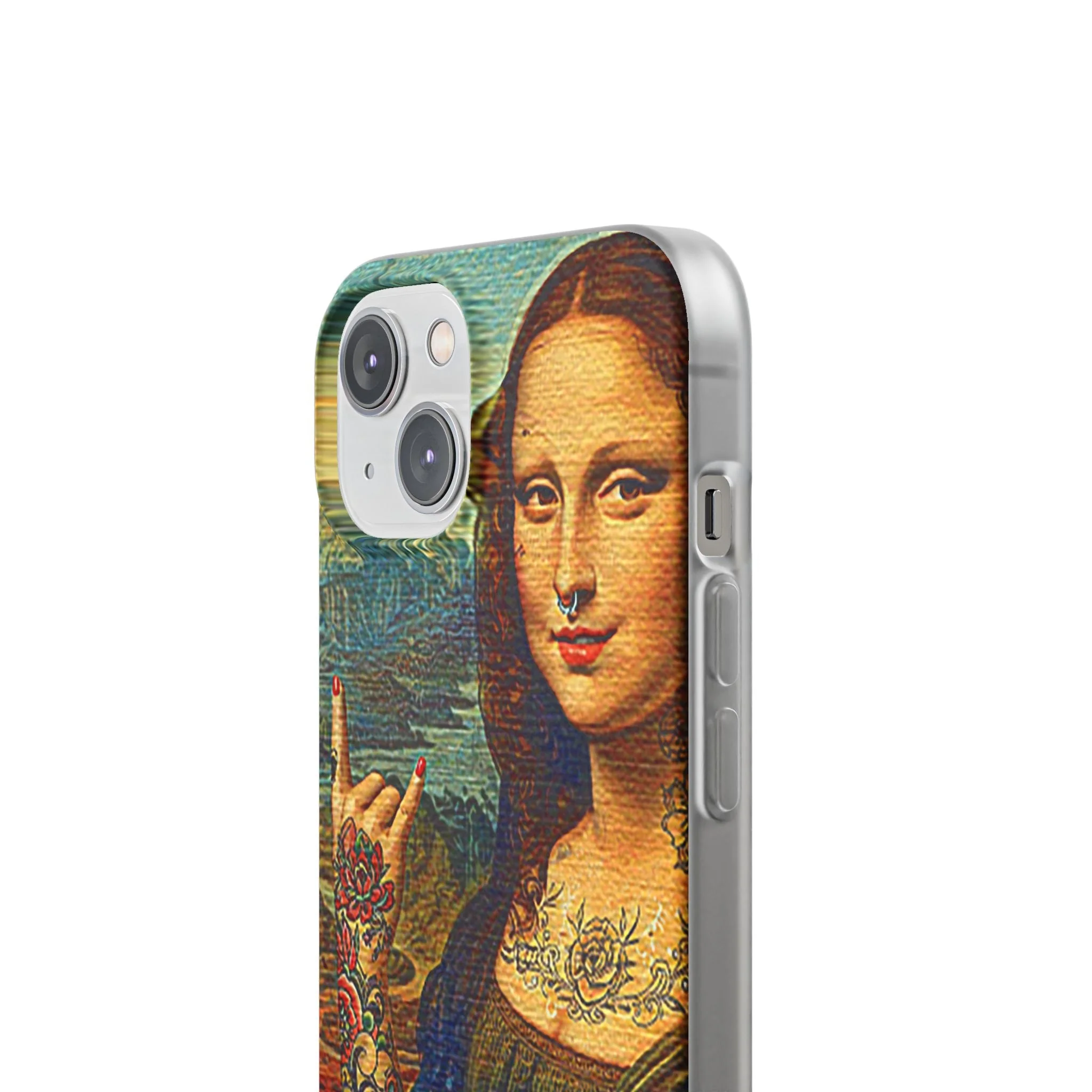 Rebel Mona Lisa Flexi Phone Case - Image 58