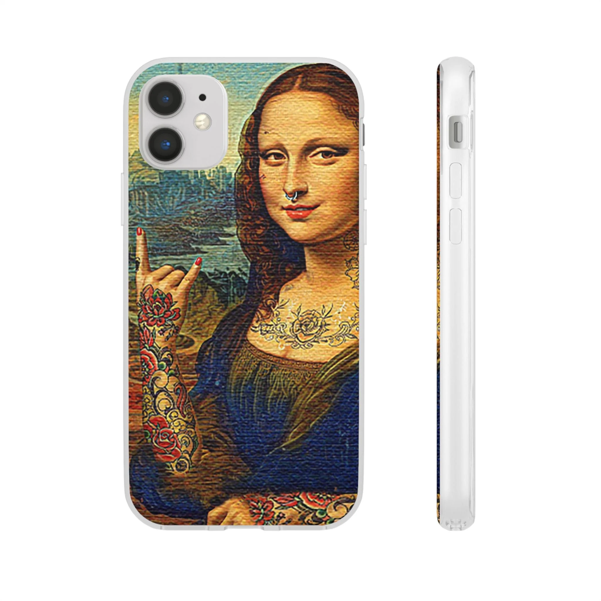 Rebel Mona Lisa Flexi Phone Case - Image 6