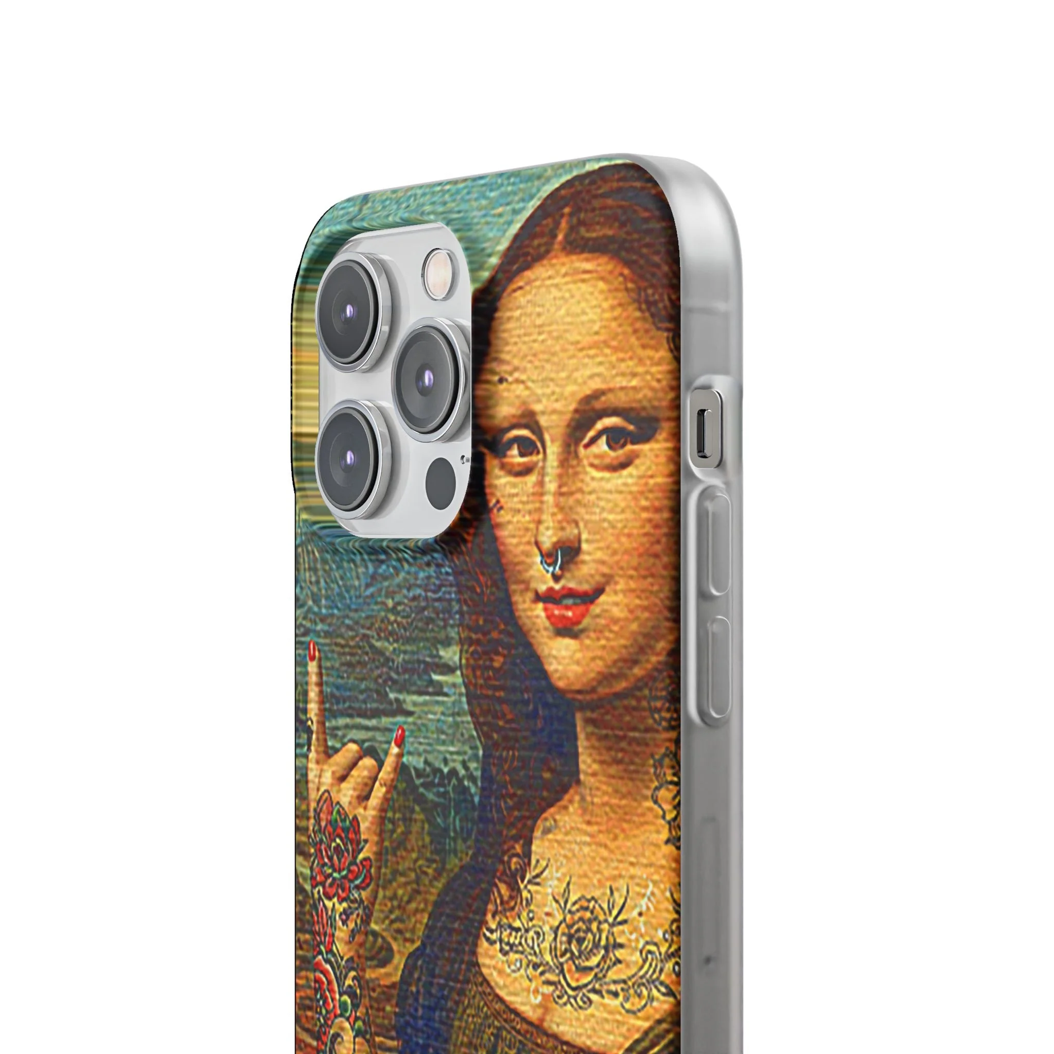 Rebel Mona Lisa Flexi Phone Case - Image 64