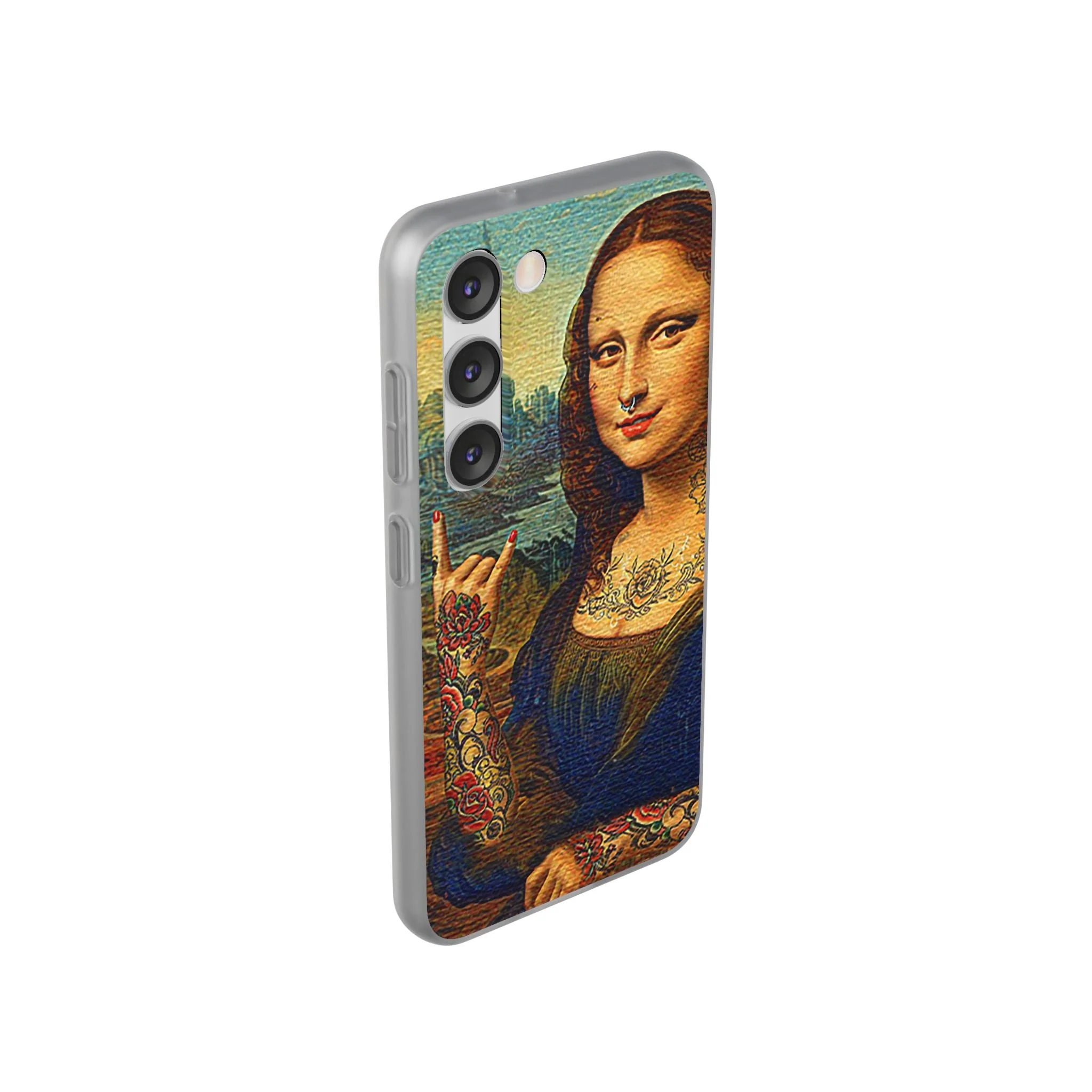 Rebel Mona Lisa Flexi Phone Case - Image 68
