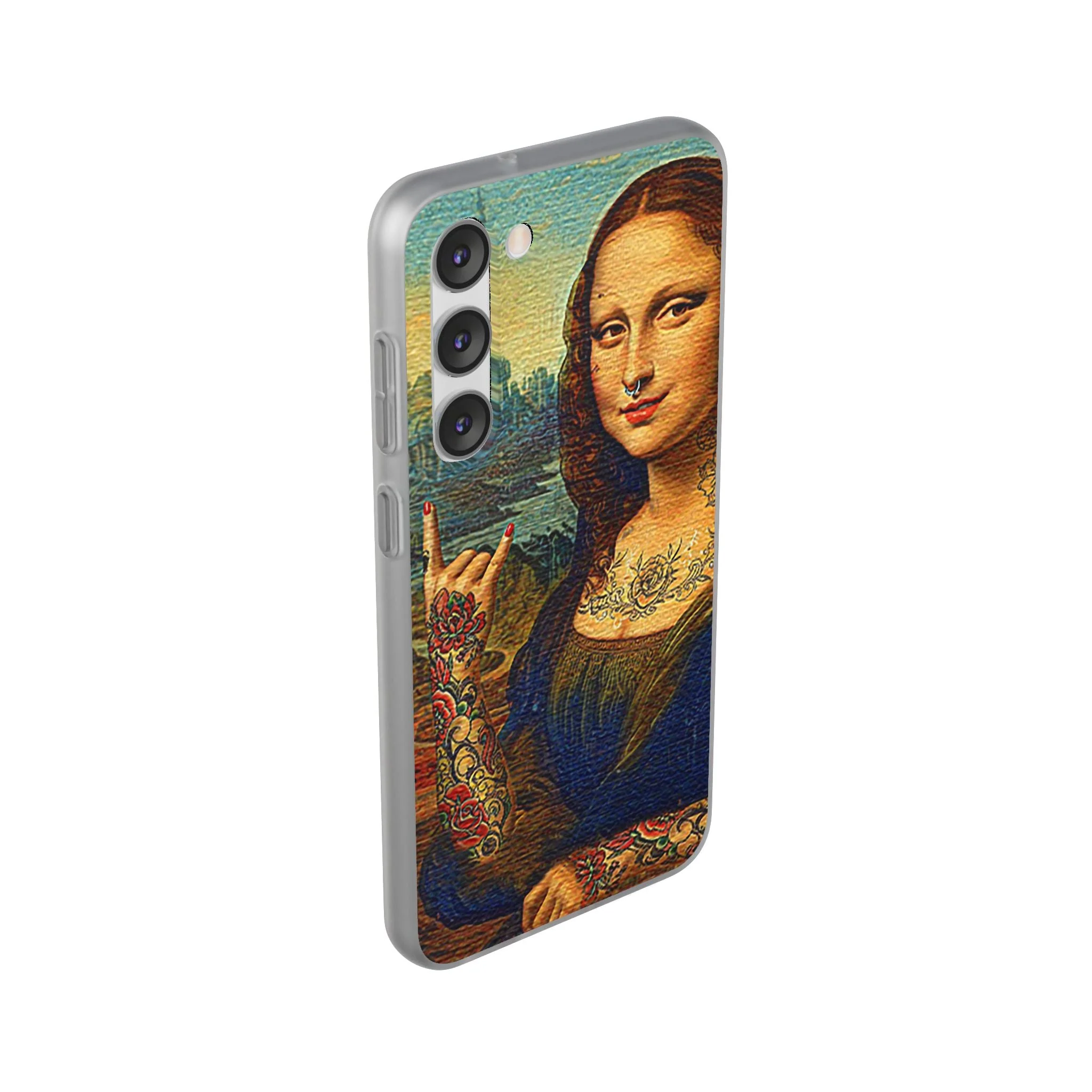 Rebel Mona Lisa Flexi Phone Case - Image 71