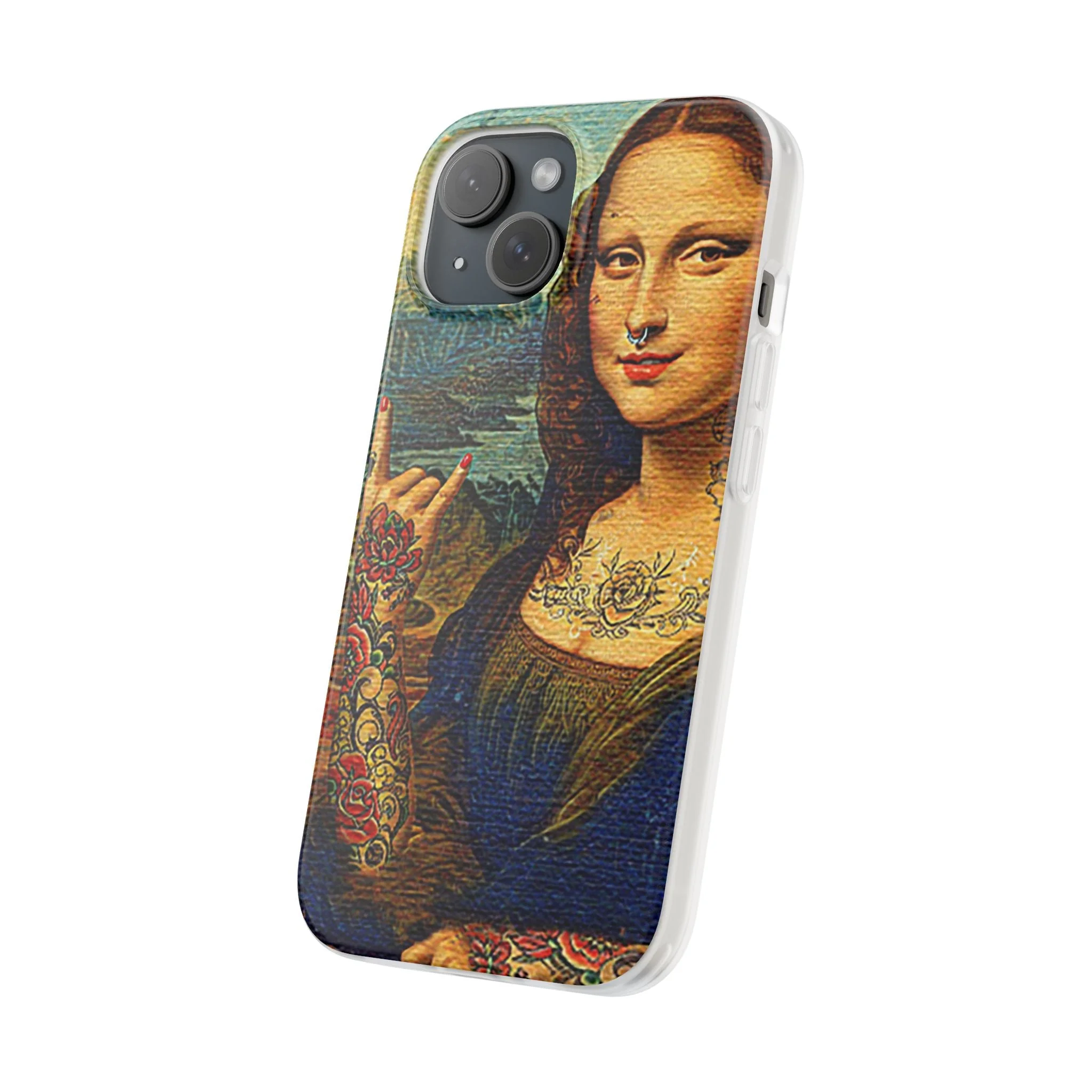 Rebel Mona Lisa Flexi Phone Case - Image 73