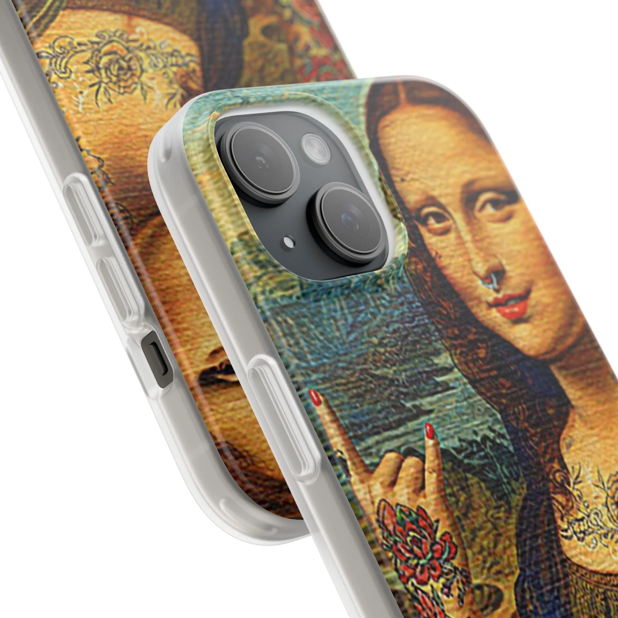 Rebel Mona Lisa Flexi Phone Case - Image 74