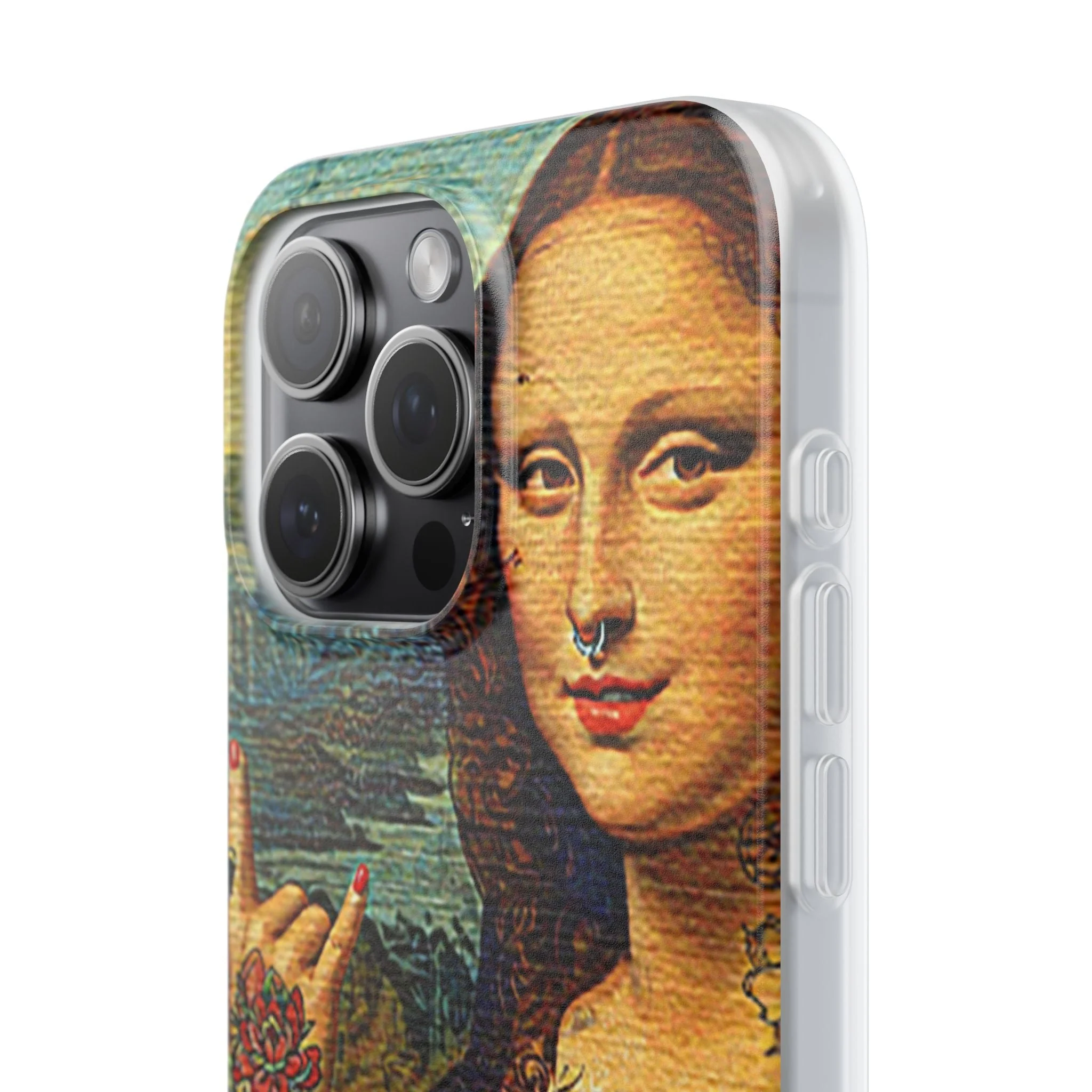 Rebel Mona Lisa Flexi Phone Case - Image 81