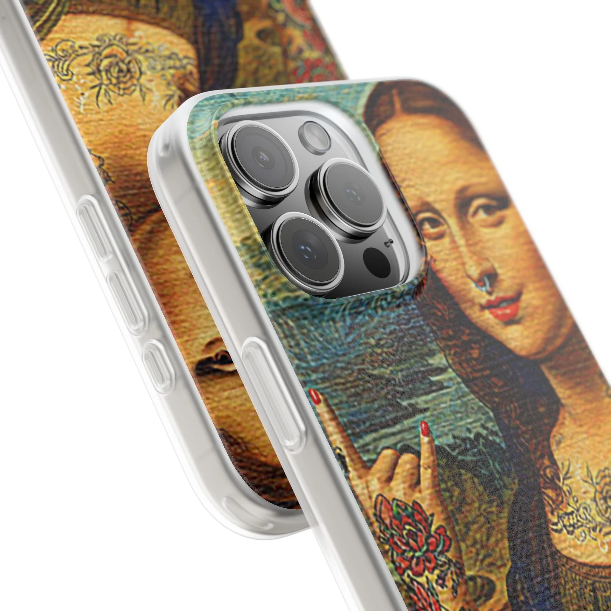 Rebel Mona Lisa Flexi Phone Case - Image 84