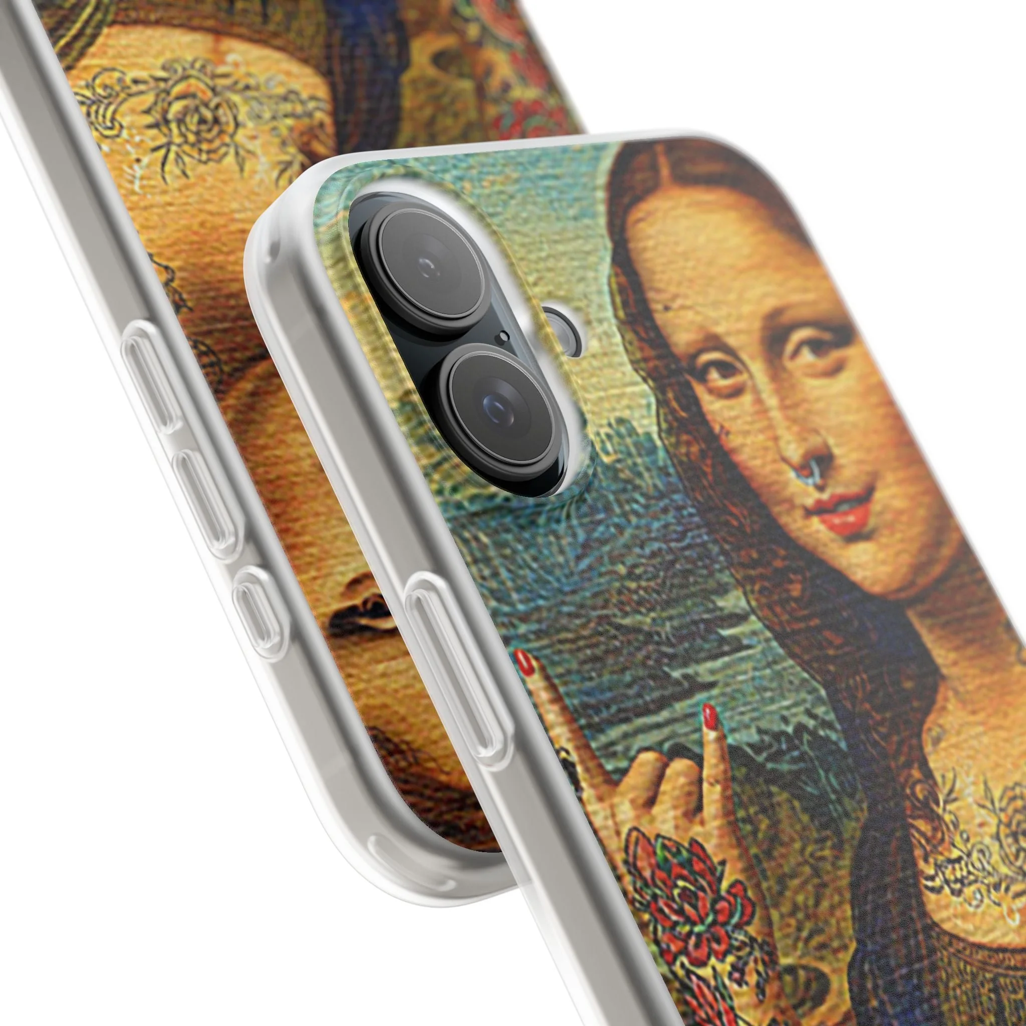 Rebel Mona Lisa Flexi Phone Case - Image 88