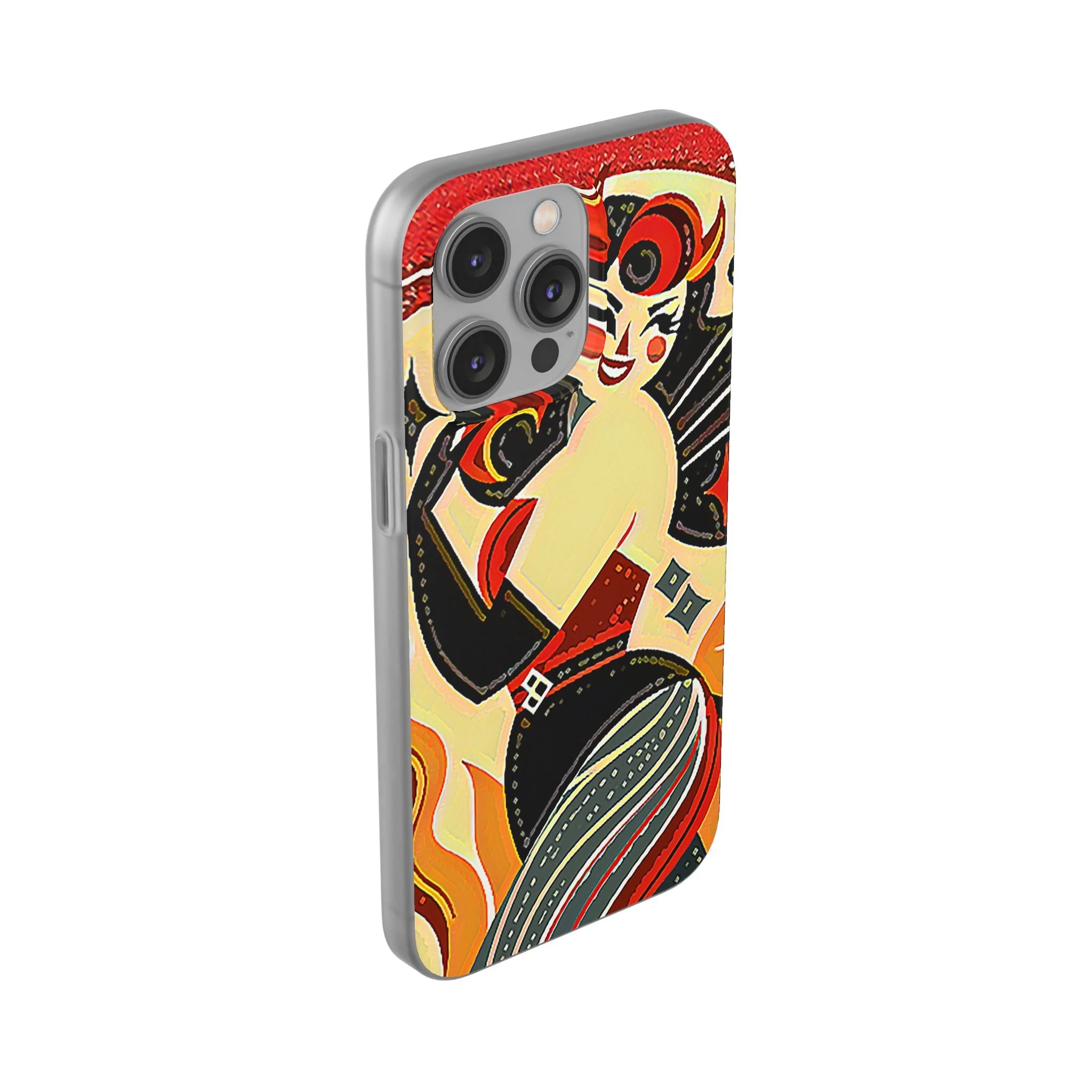 Red & Black Female Devil Flexi Phone Case - Image 106