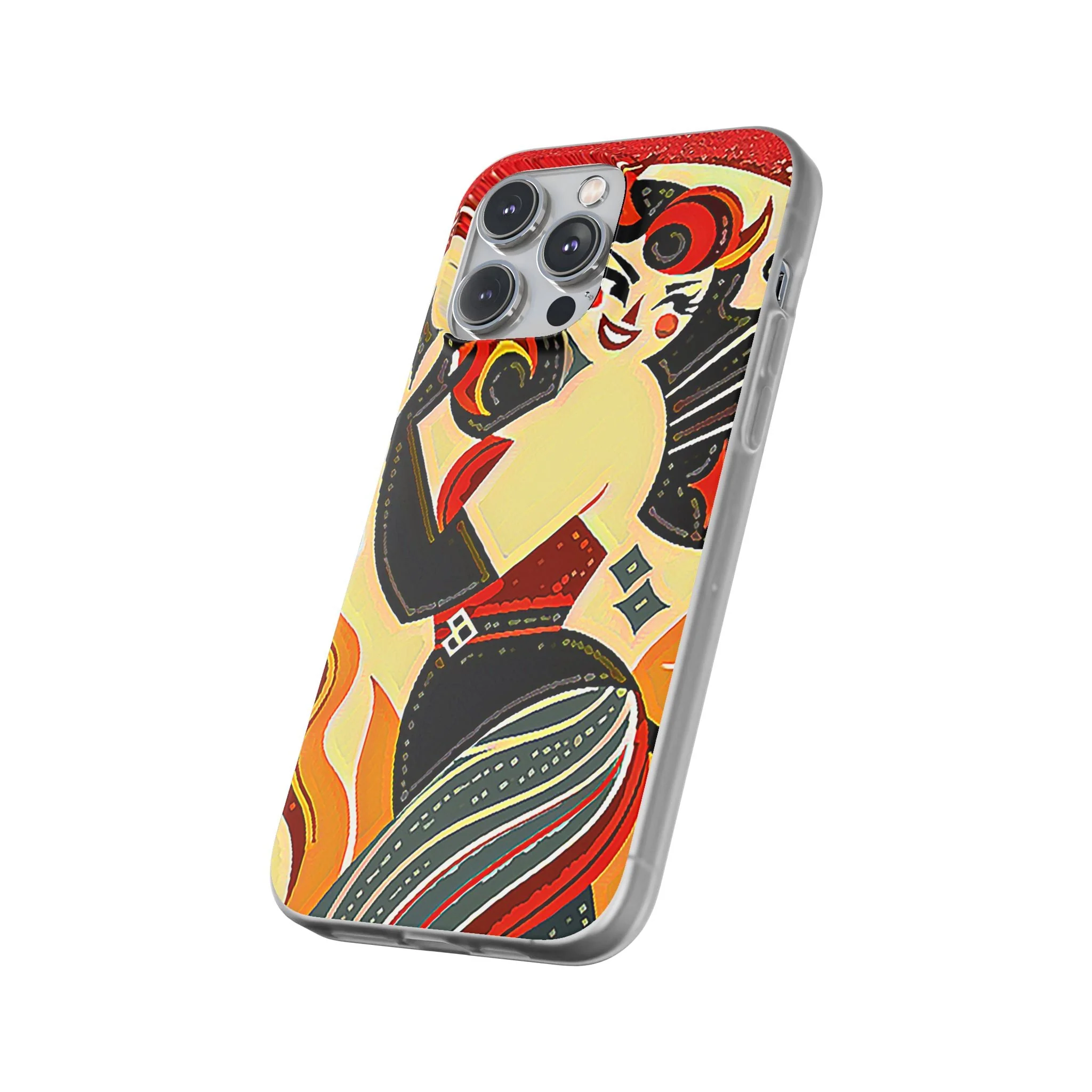 Red & Black Female Devil Flexi Phone Case - Image 107