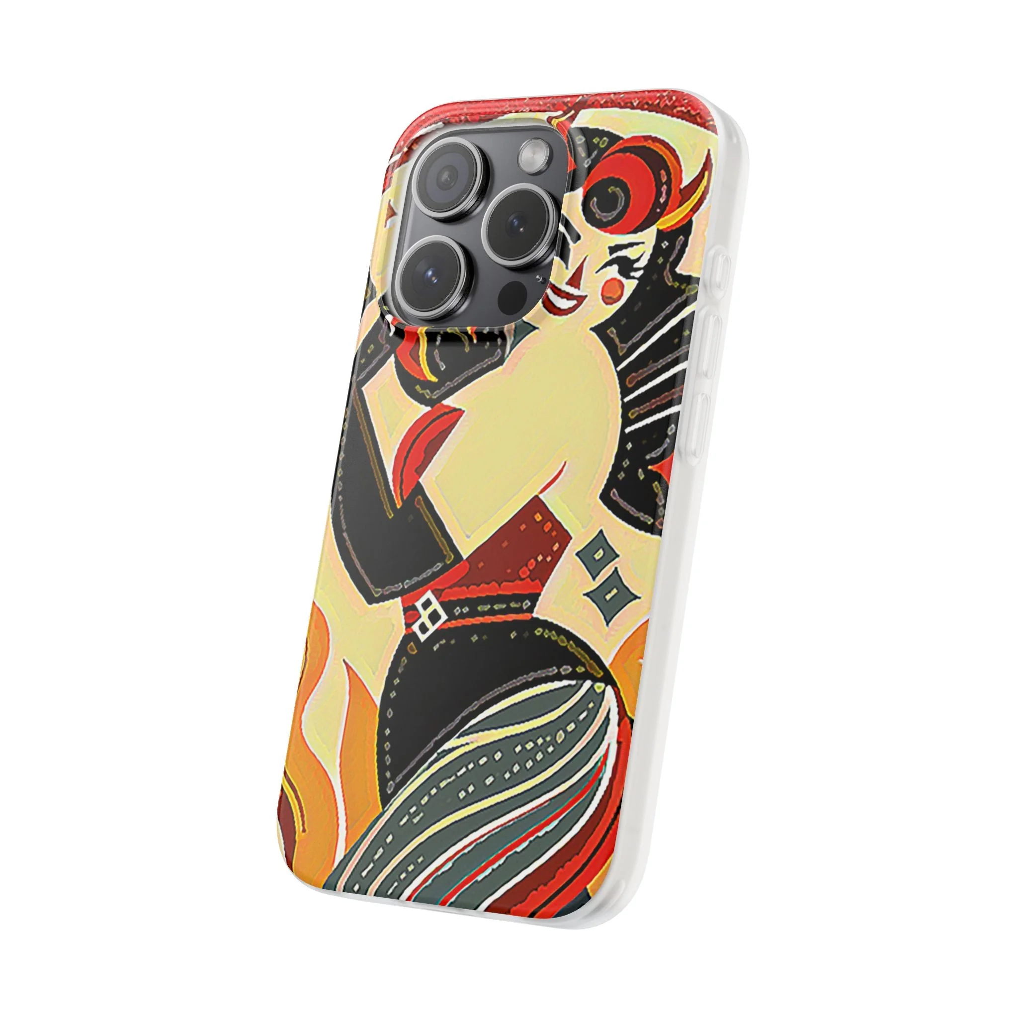 Red & Black Female Devil Flexi Phone Case - Image 114