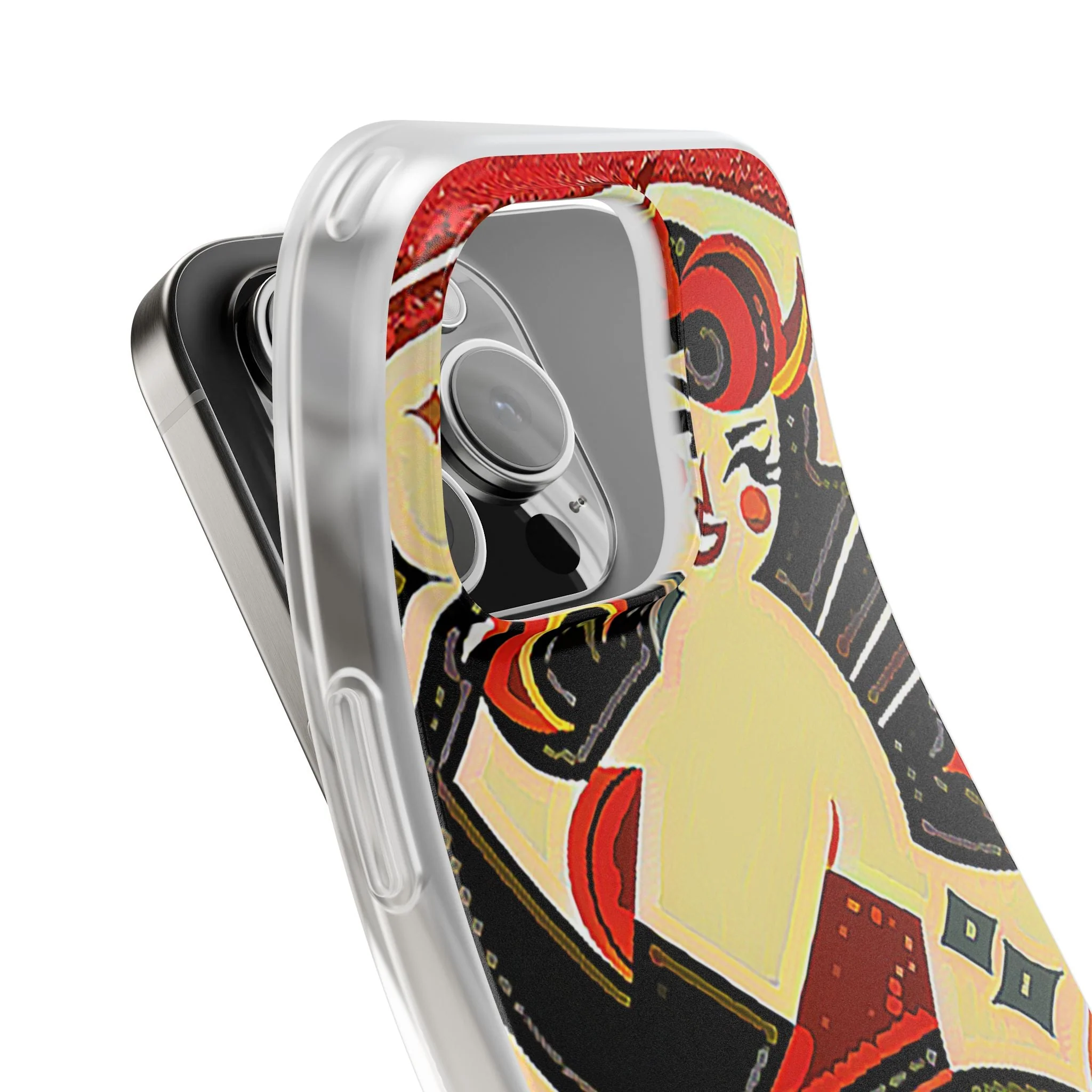Red & Black Female Devil Flexi Phone Case - Image 124
