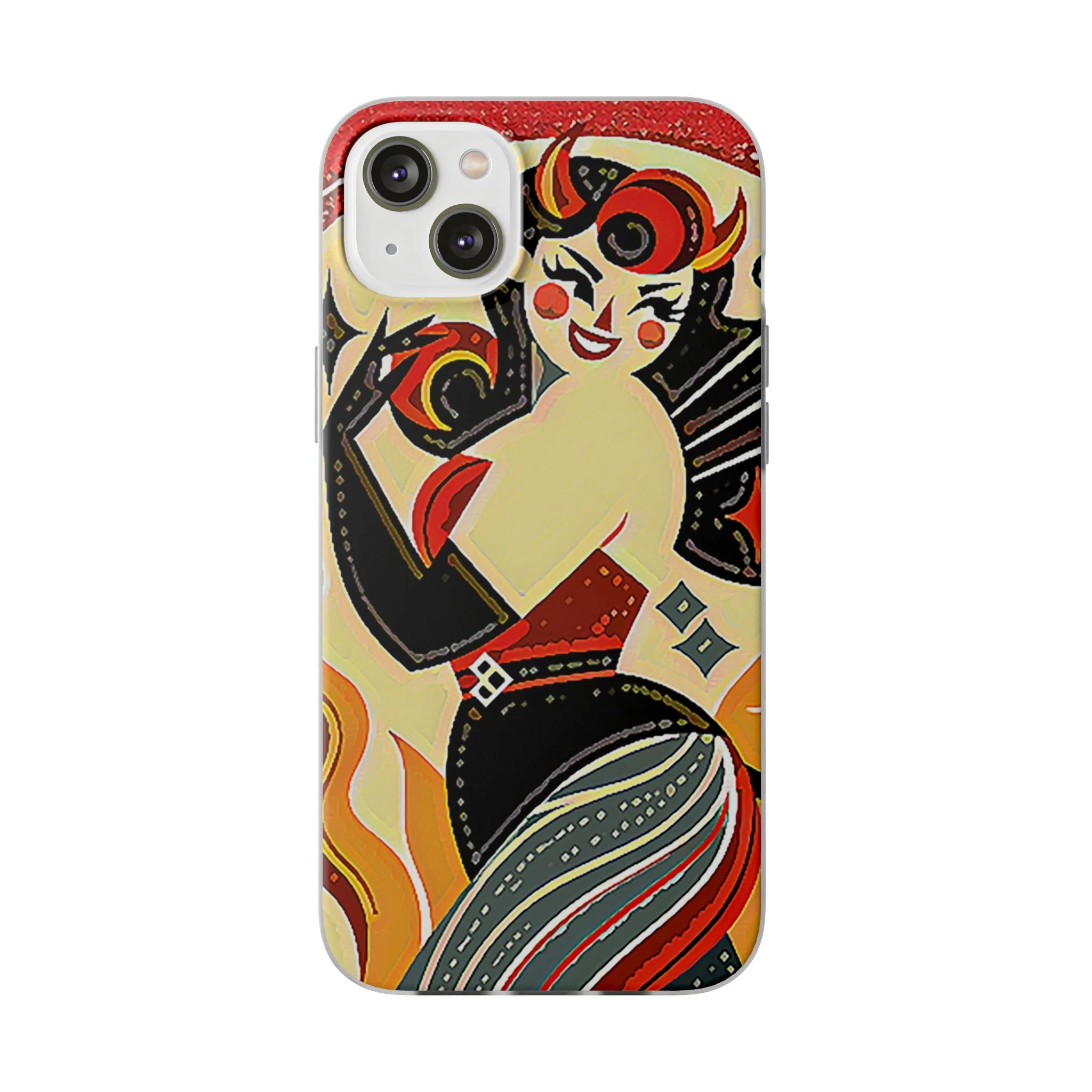 Red & Black Female Devil Flexi Phone Case - Image 29