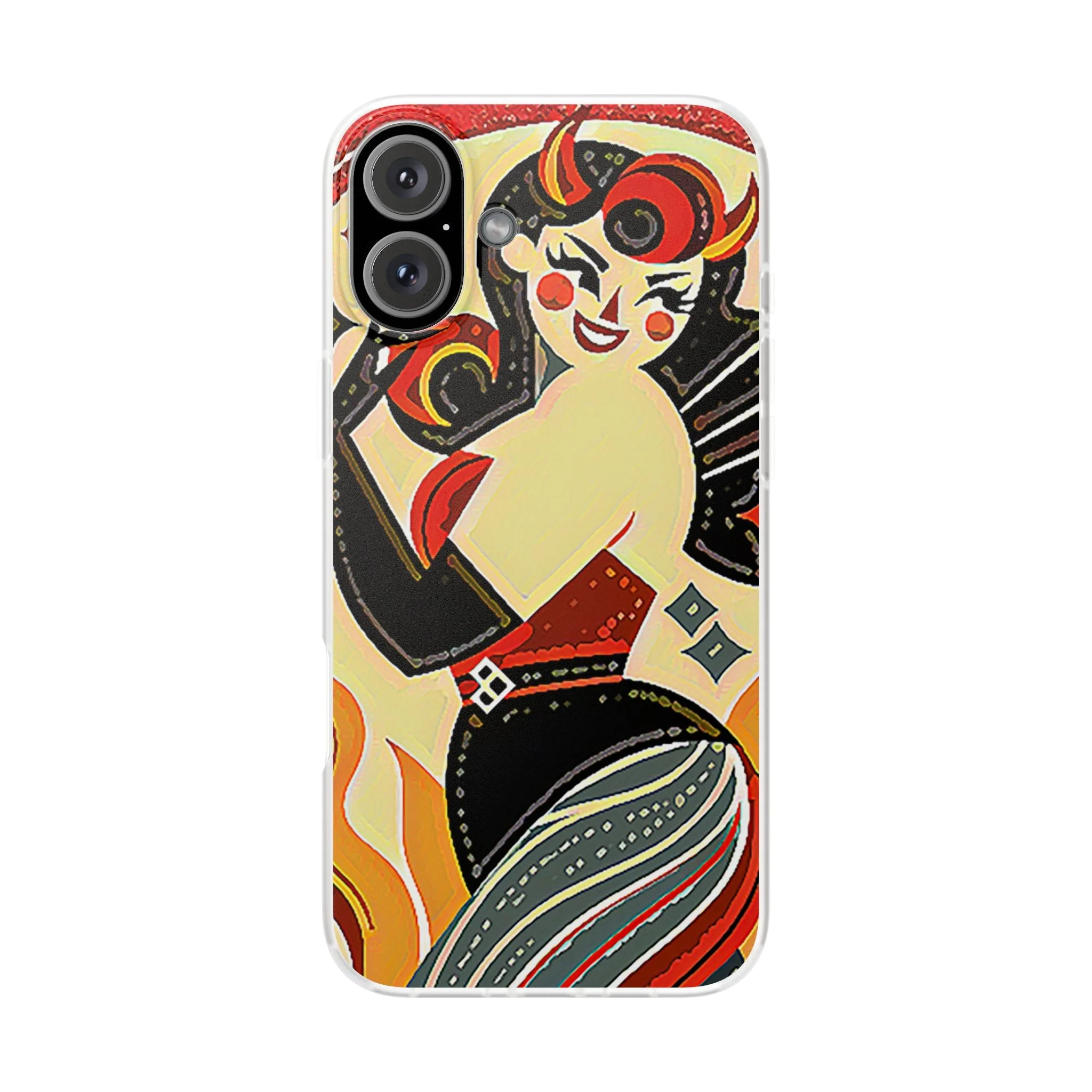Red & Black Female Devil Flexi Phone Case - Image 39
