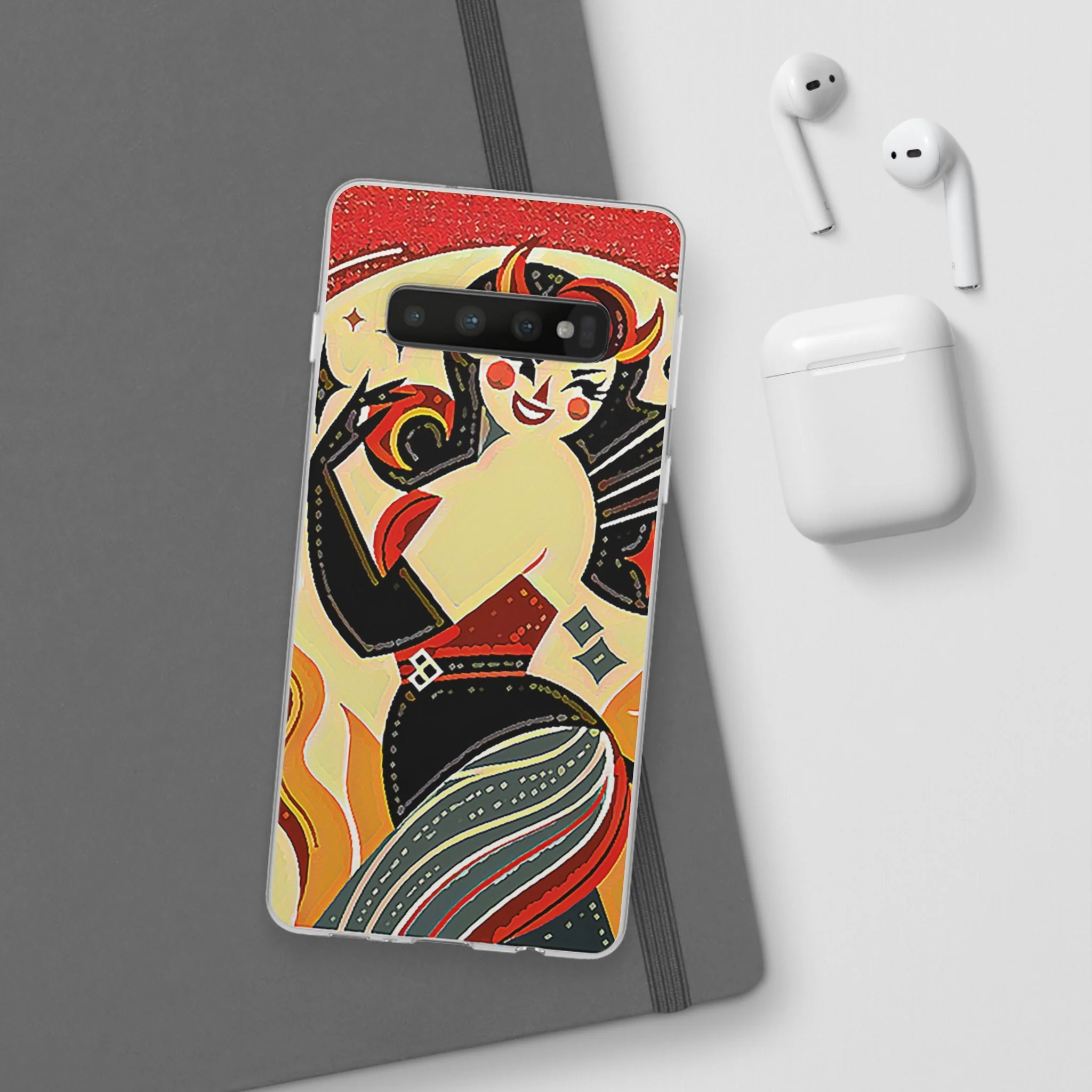 Red & Black Female Devil Flexi Phone Case - Image 61