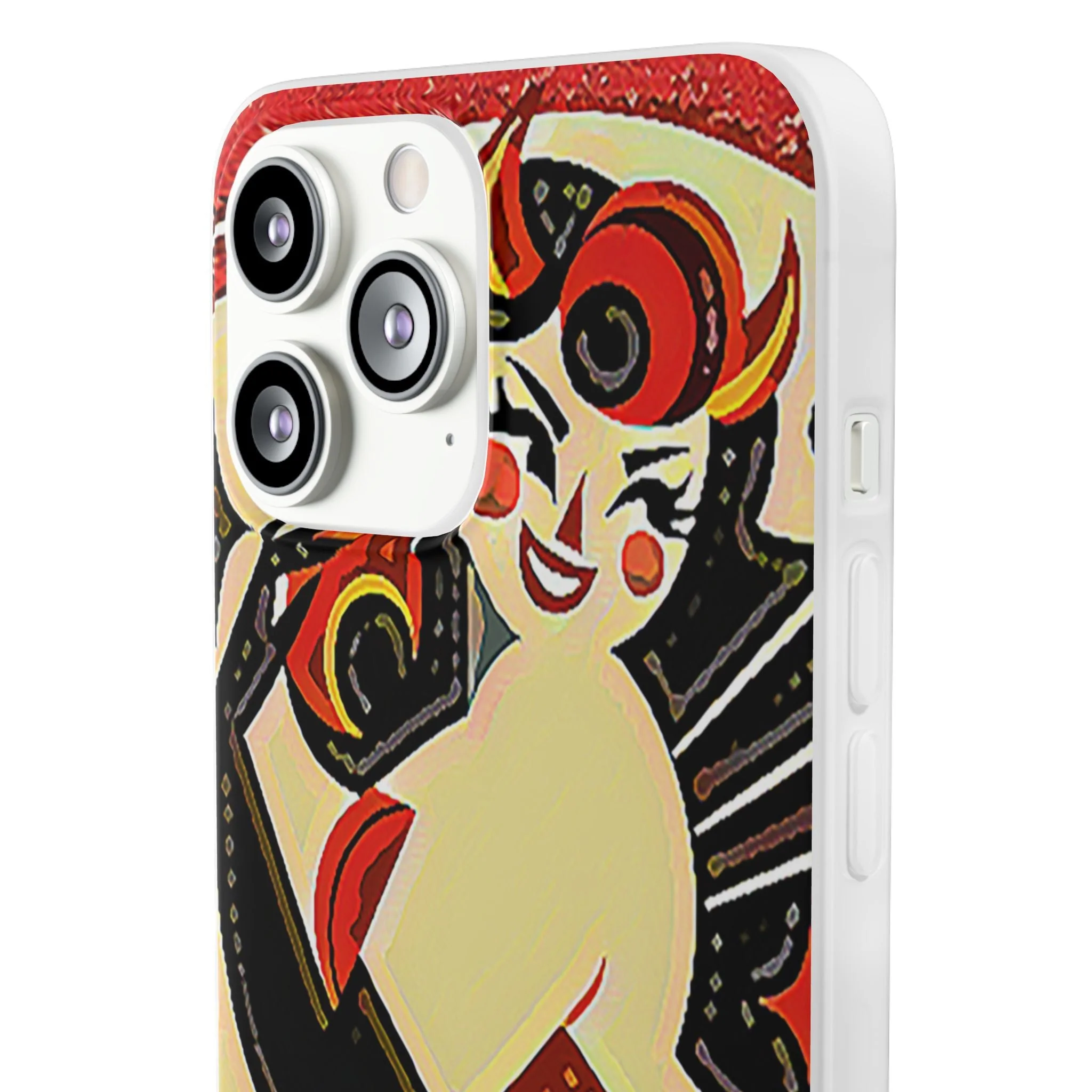 Red & Black Female Devil Flexi Phone Case - Image 82