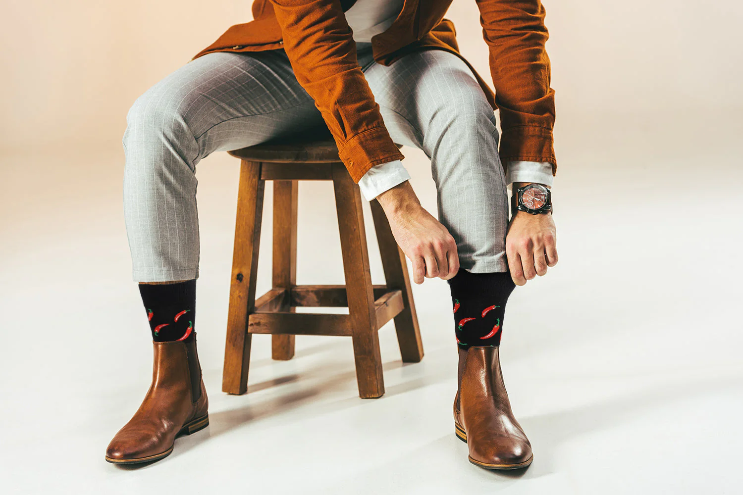 Red Chili Pepper Socks - Comfy Cotton for Men & Women - Image 3