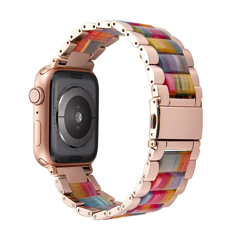 Resin strap Band For Apple Watch Series 11/10/9/8/7/6/5/4/ SE / Ultra 1/2/3 - Image 5