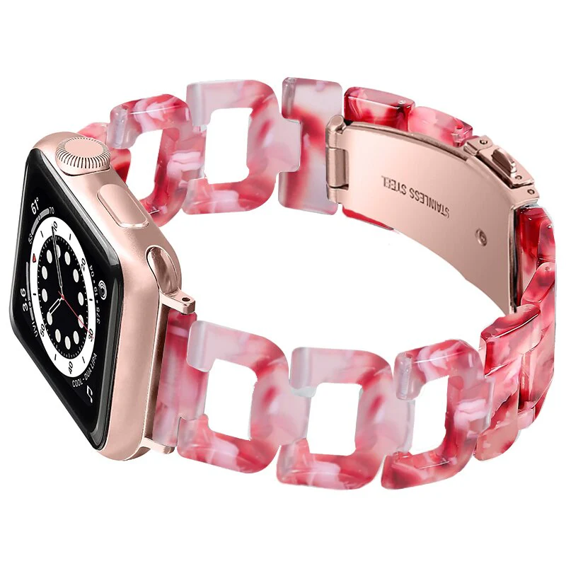 Resin Strap For Apple Watch Band/Strap Series 11/10/9/8/7/6/5/4/ SE / Ultra 1/2/3 - Image 2