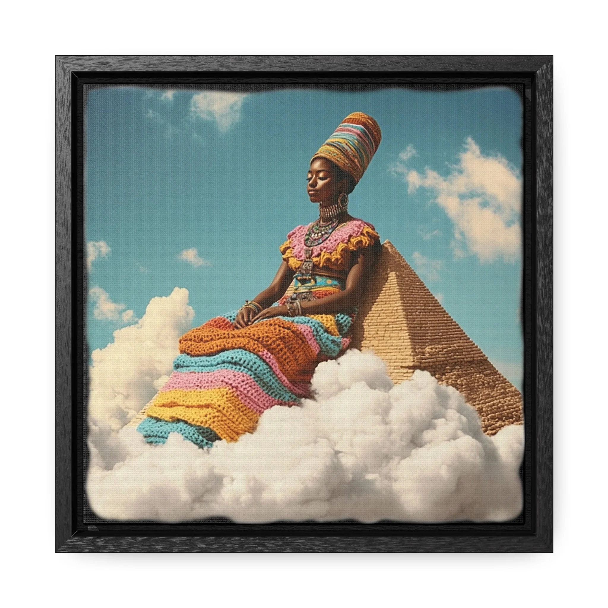 Resting Tall Aziza & Fae Gallery Canvas Wraps Square Frame - Image 3