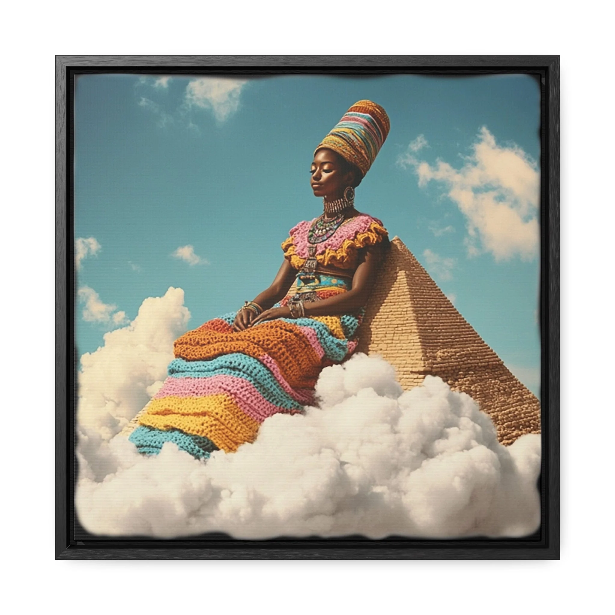 Resting Tall Aziza & Fae Gallery Canvas Wraps Square Frame - Image 5