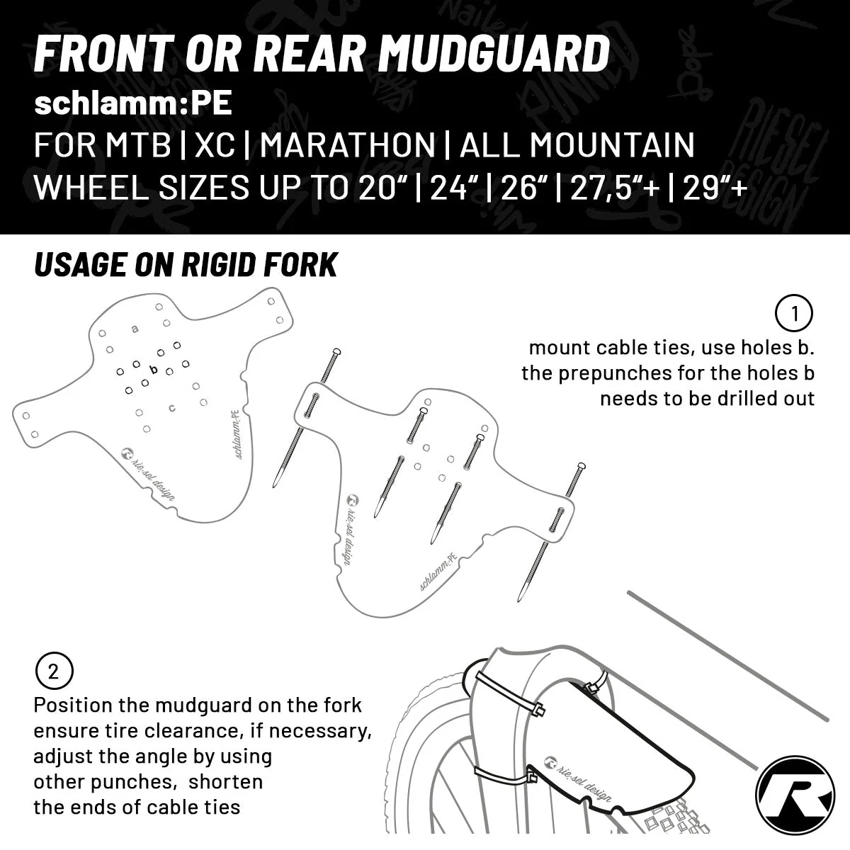 Riesel Design - Front Mudguard - SCHLAMM:PE - Image 14