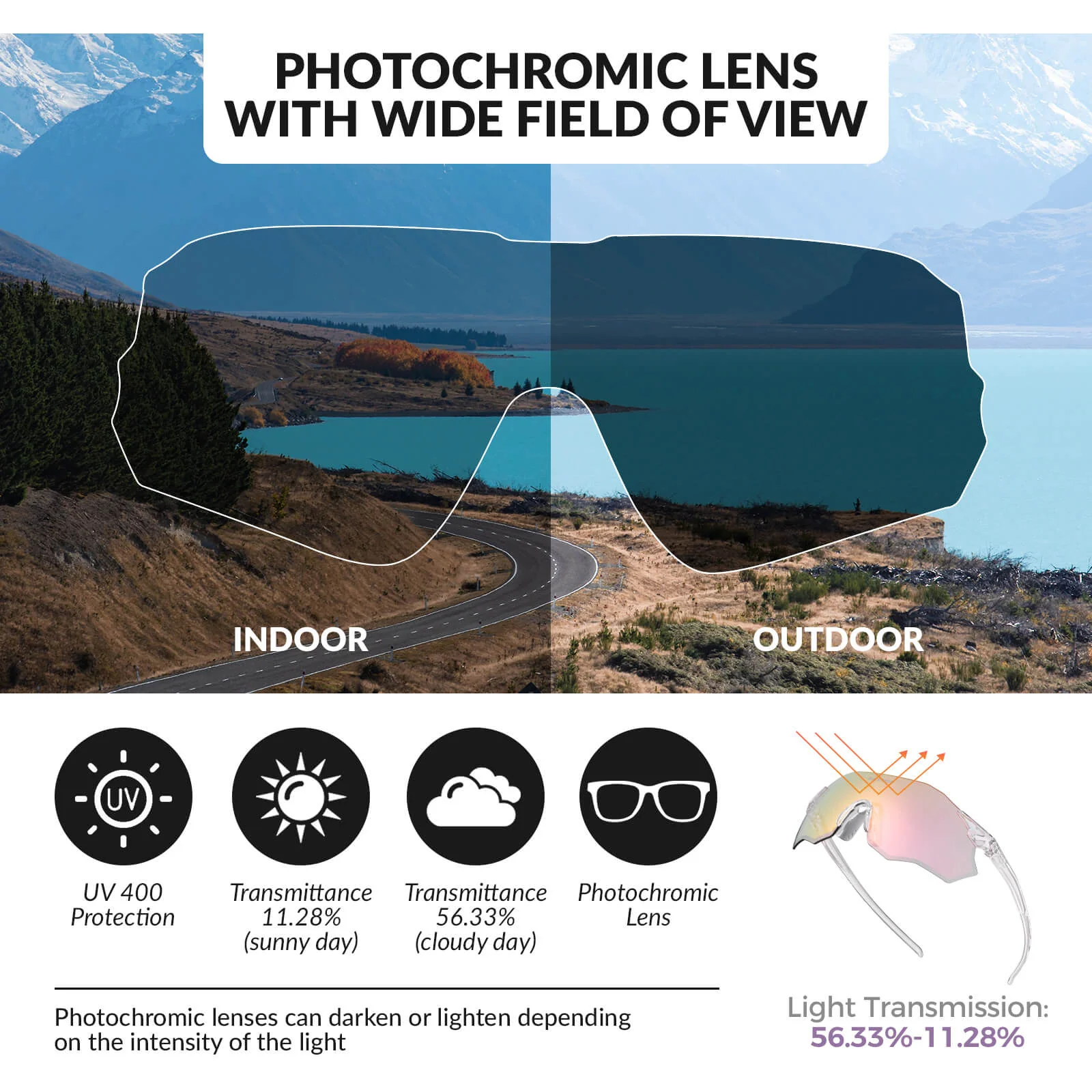 Rimless Photochromic Cycling Glasses - Image 6