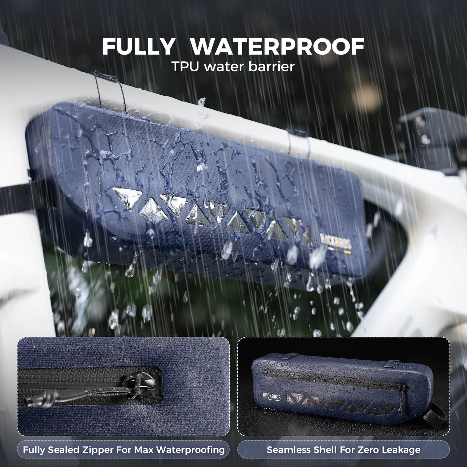 Road To Sky Bike Frame Bag 100% Waterproof 1.7L - Image 7