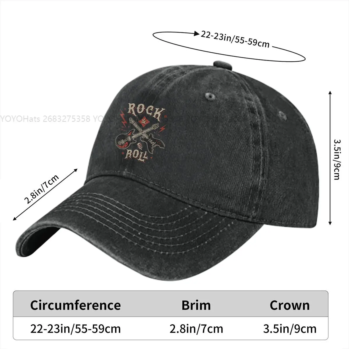 Rock N Roll Multicolor Caps - Image 2